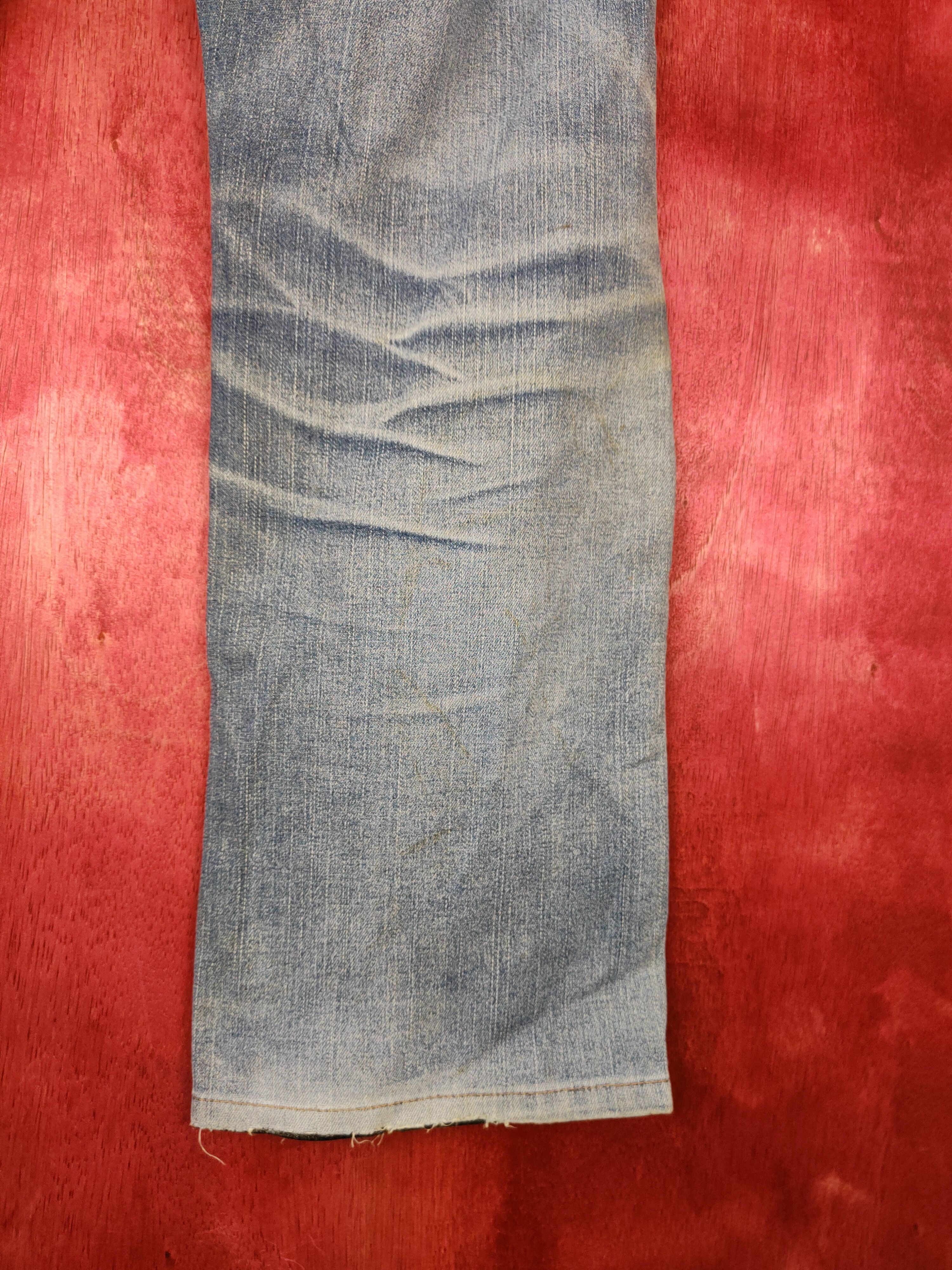 Japanese Brand Uniqlo distressed thrashed Blue Jeans denim pants #4942 Size US 32 / EU 48 - 15 Thumbnail