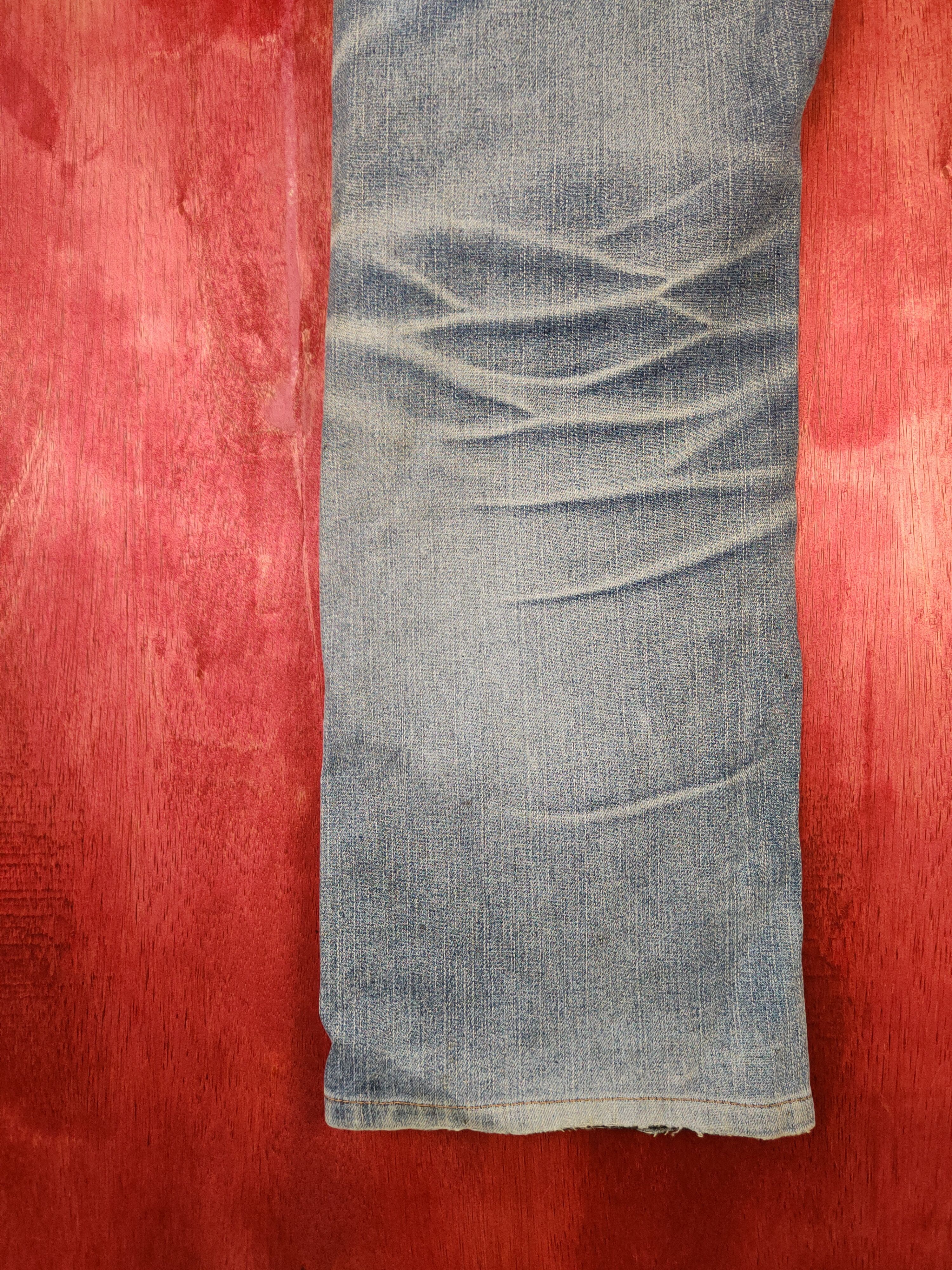 Japanese Brand Uniqlo distressed thrashed Blue Jeans denim pants #4942 Size US 32 / EU 48 - 13 Thumbnail