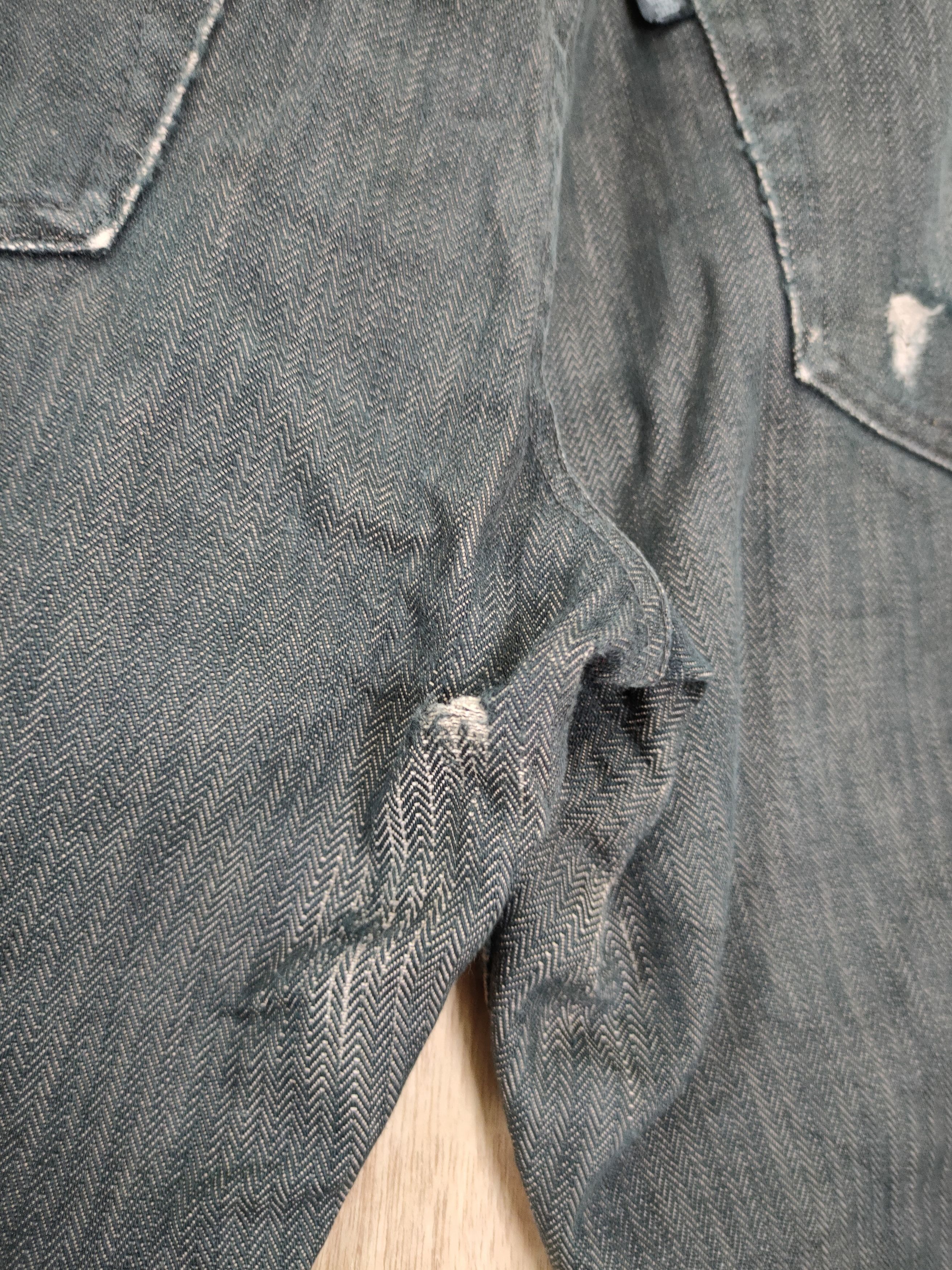 Japanese Brand DLL Takeo Kikuchi Japan black distressed denim pants #46-086 Size US 30 / EU 46 - 10 Thumbnail
