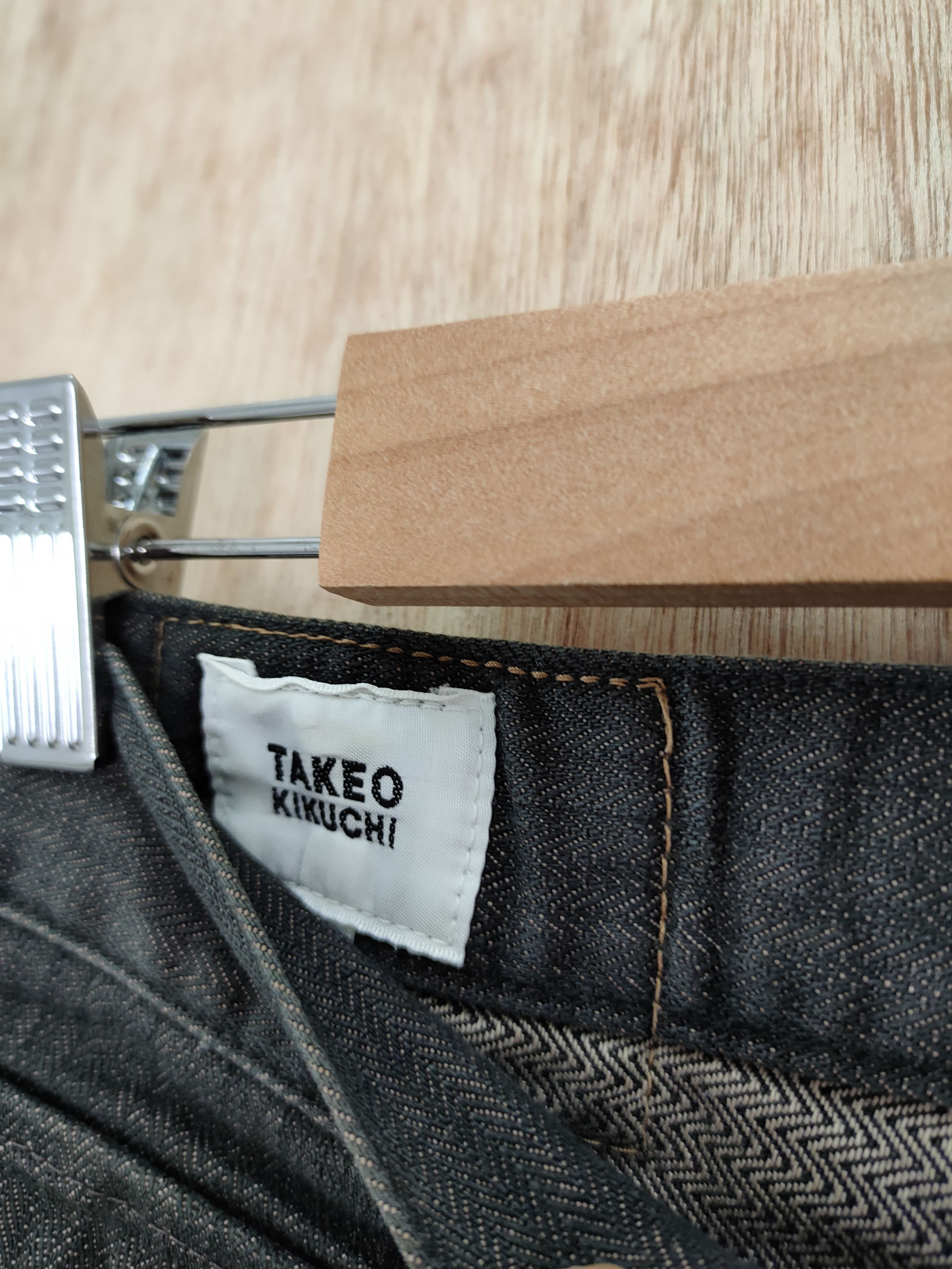 Japanese Brand DLL Takeo Kikuchi Japan black distressed denim pants #46-086 Size US 30 / EU 46 - 5 Thumbnail