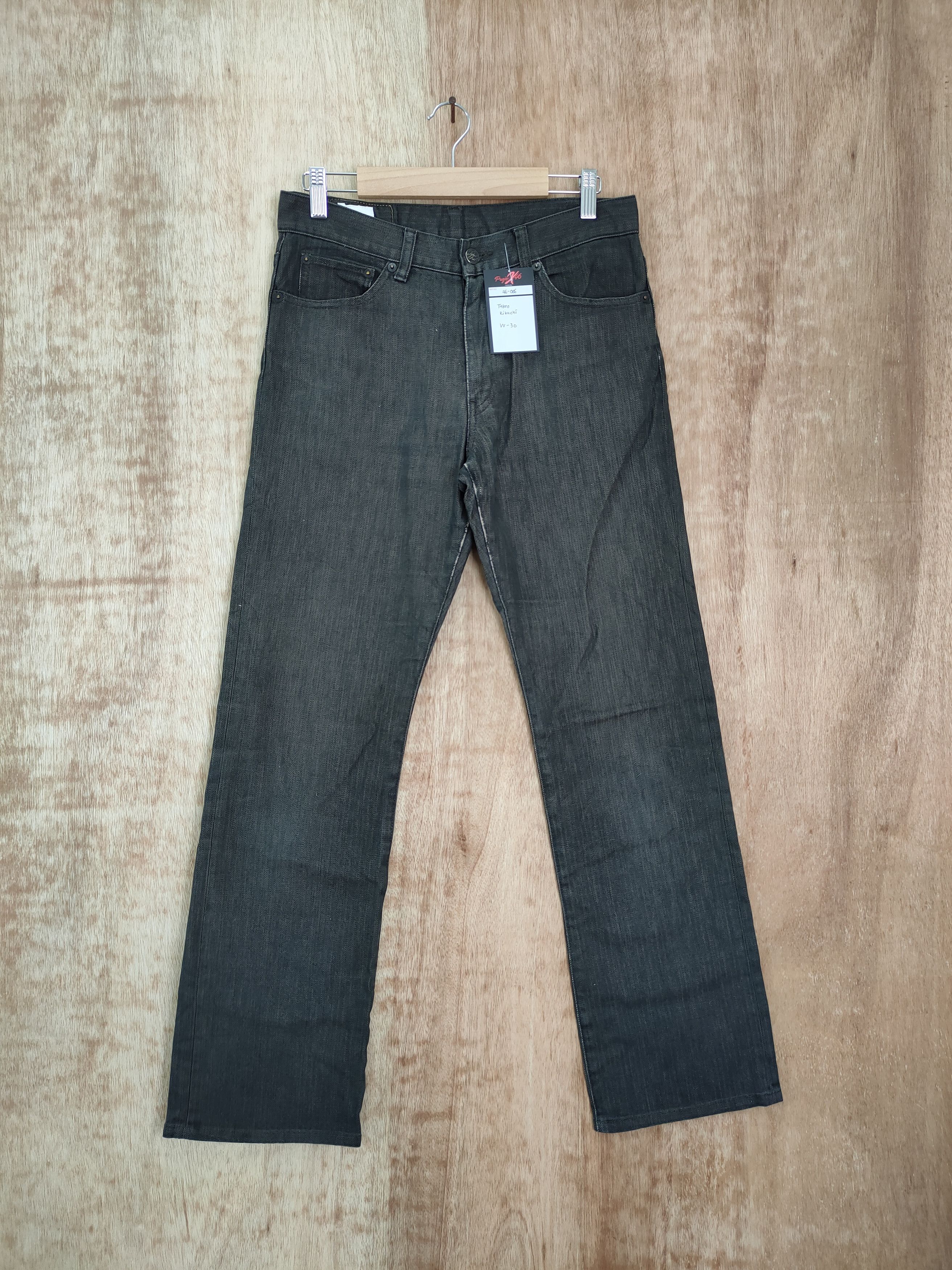Japanese Brand DLL Takeo Kikuchi Japan black distressed denim pants #46-086 Size US 30 / EU 46 - 1 Thumbnail