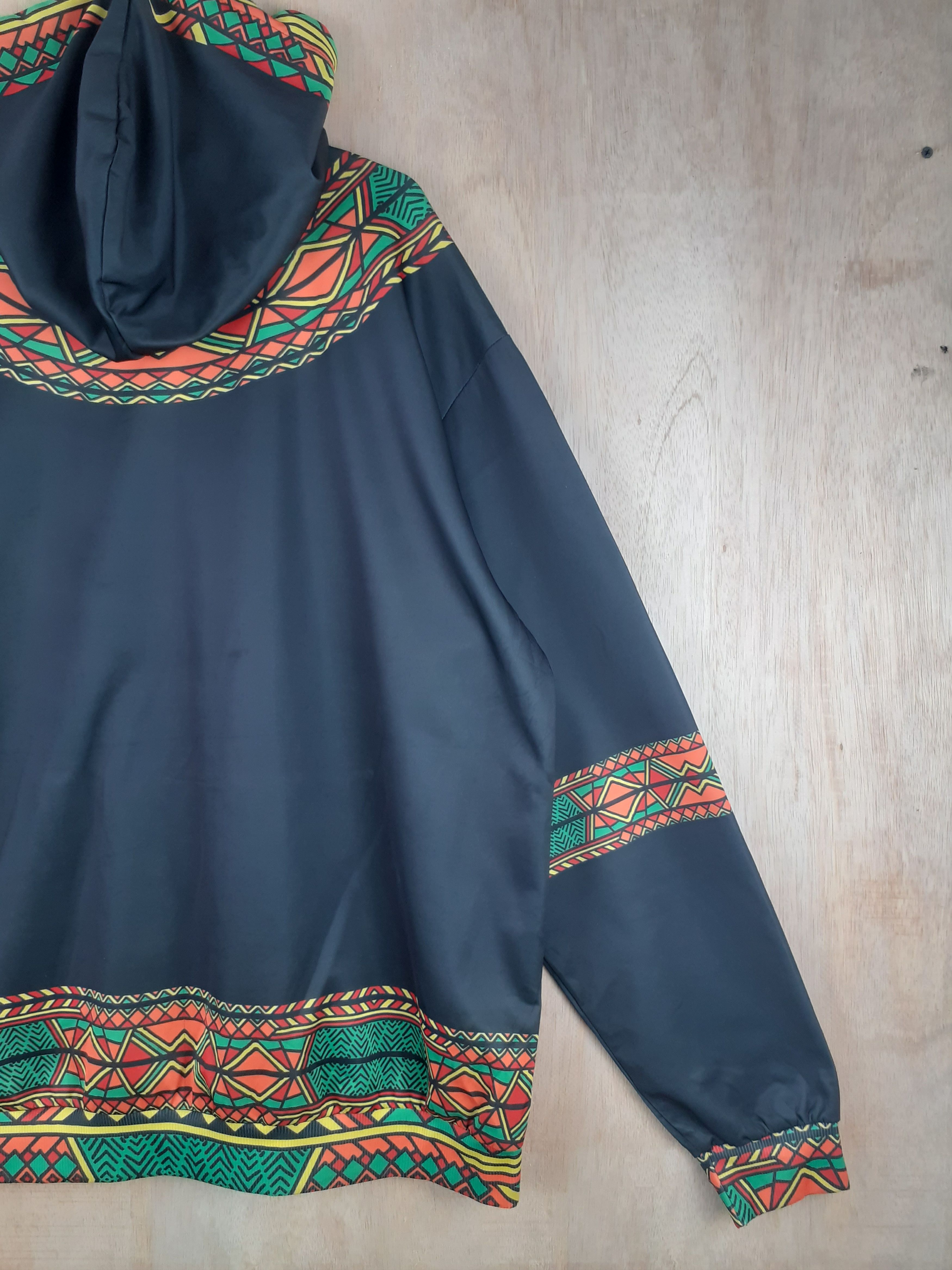 Japanese Brand Dykhmily black navajo art hoodie sweater #2903 Size US XL / EU 56 / 4 - 10 Thumbnail