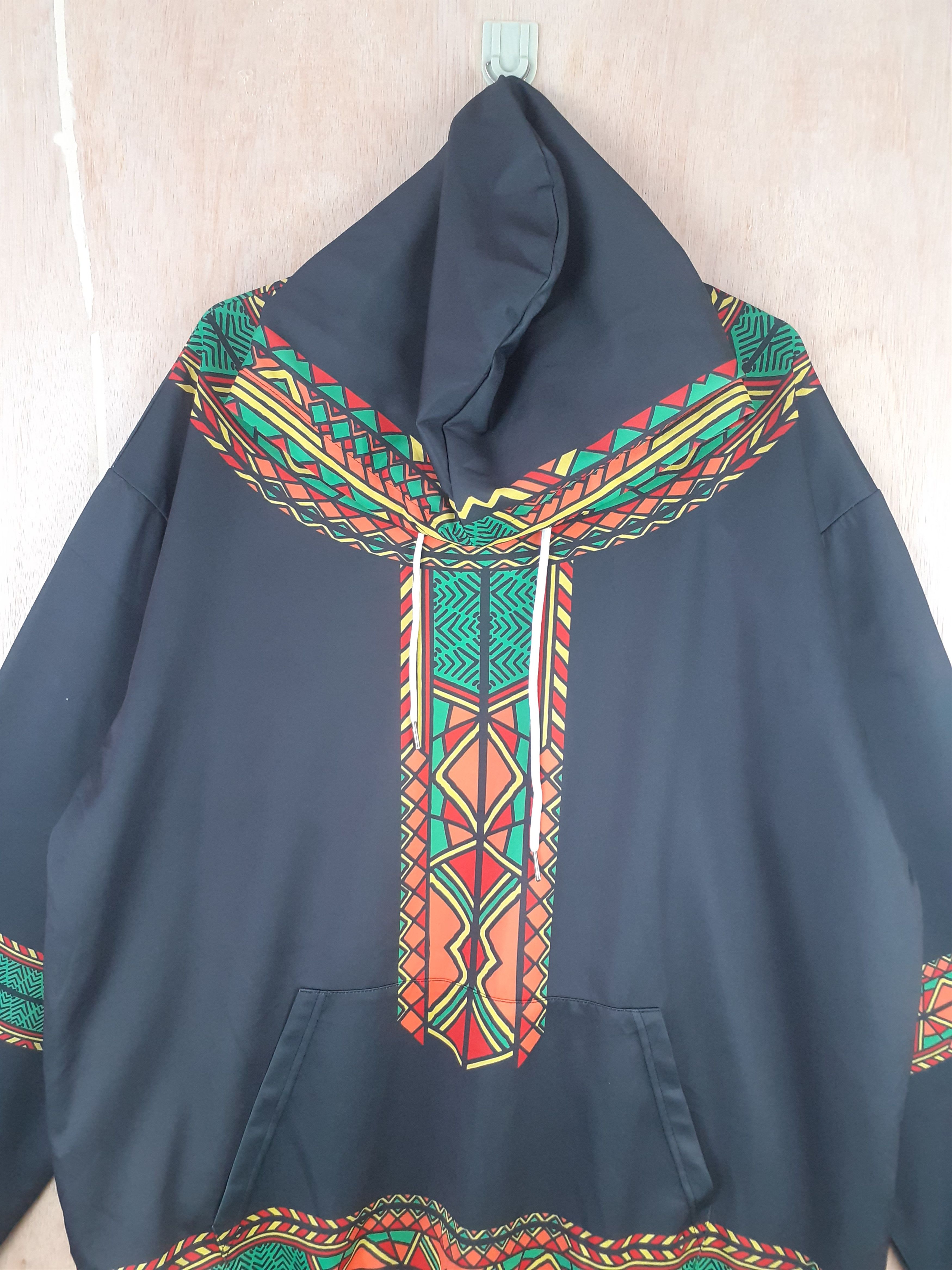 Japanese Brand Dykhmily black navajo art hoodie sweater #2903 Size US XL / EU 56 / 4 - 2 Thumbnail