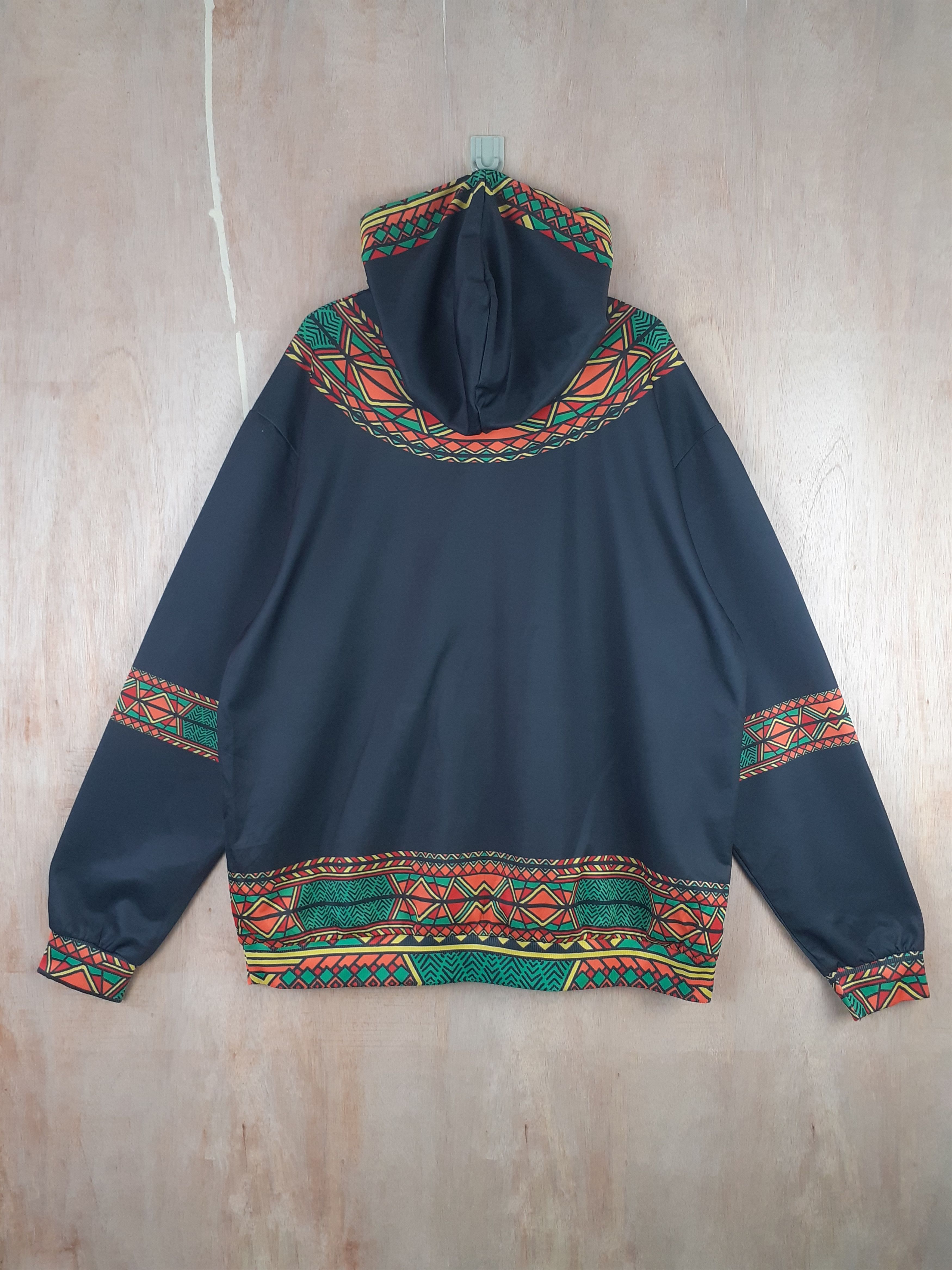 Japanese Brand Dykhmily black navajo art hoodie sweater #2903 Size US XL / EU 56 / 4 - 8 Thumbnail