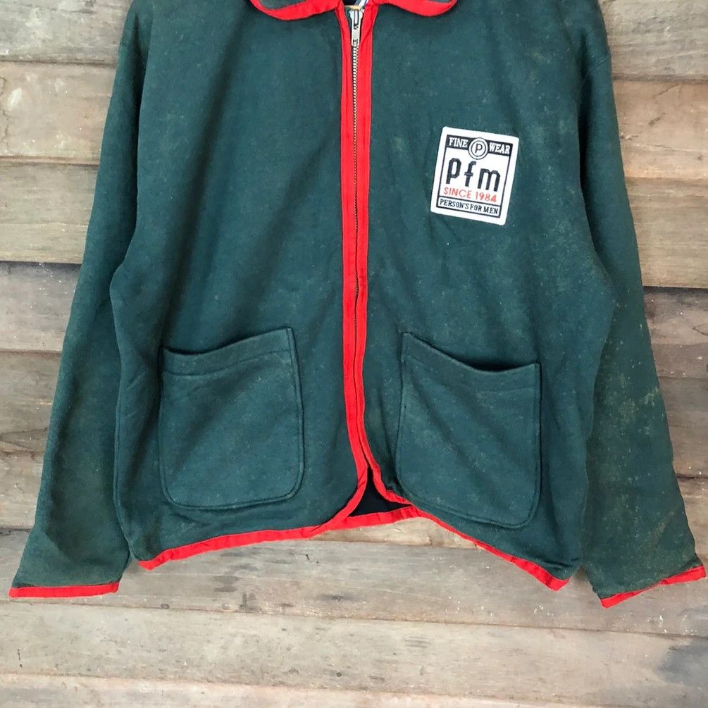 Japanese Brand Person For Men Green ripped Distressed Light Jacket #5149 Size US XL / EU 56 / 4 - 10 Thumbnail
