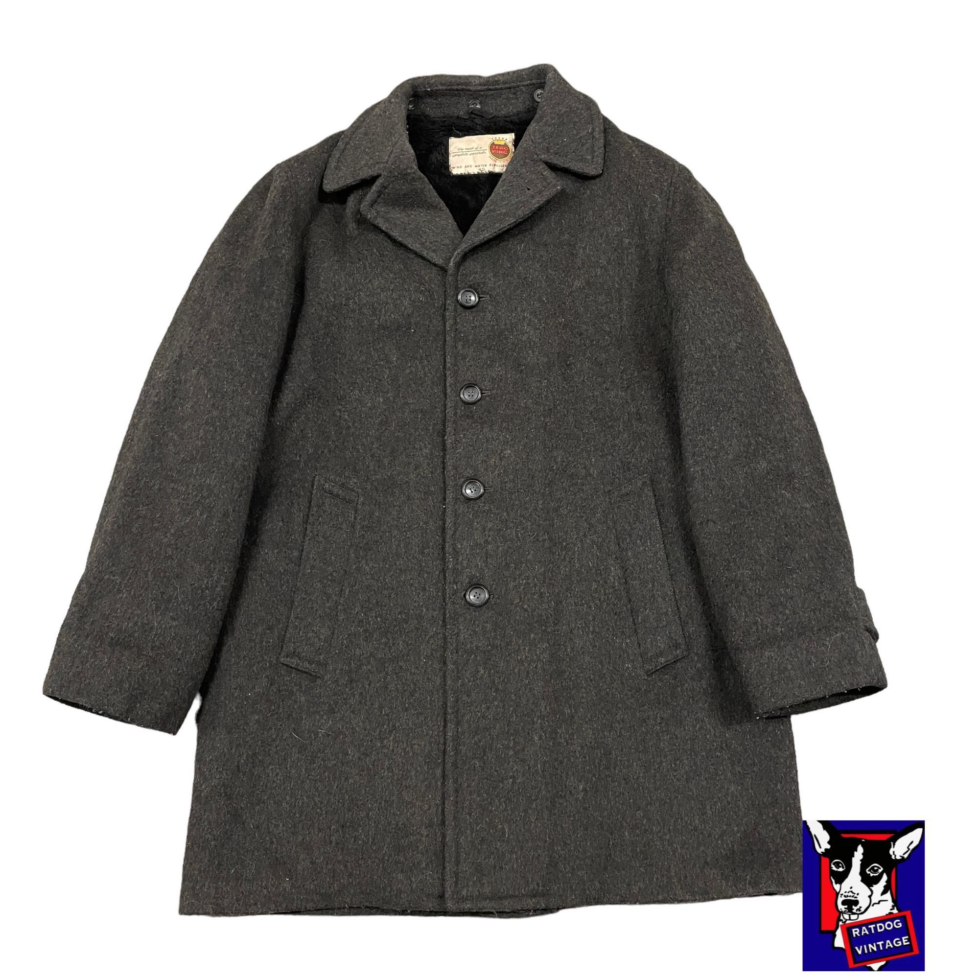 30s \"Zero King\" Vintage Wool スキージャケット Vintage Zero King - Wool 3 button Coat - Wind and Water