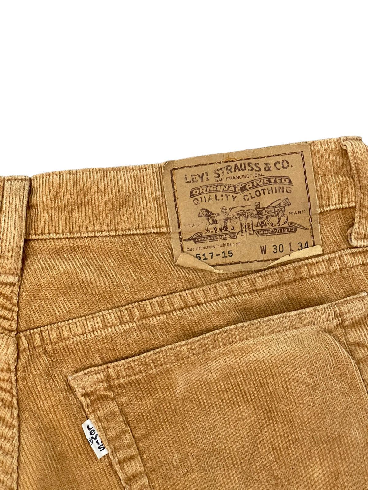 Japanese Brand Flare Jeans Vtg 1995 Levi’s 517 LVC Japan Corduroy 4🟦7 Size US 30 / EU 46 - 20 Thumbnail