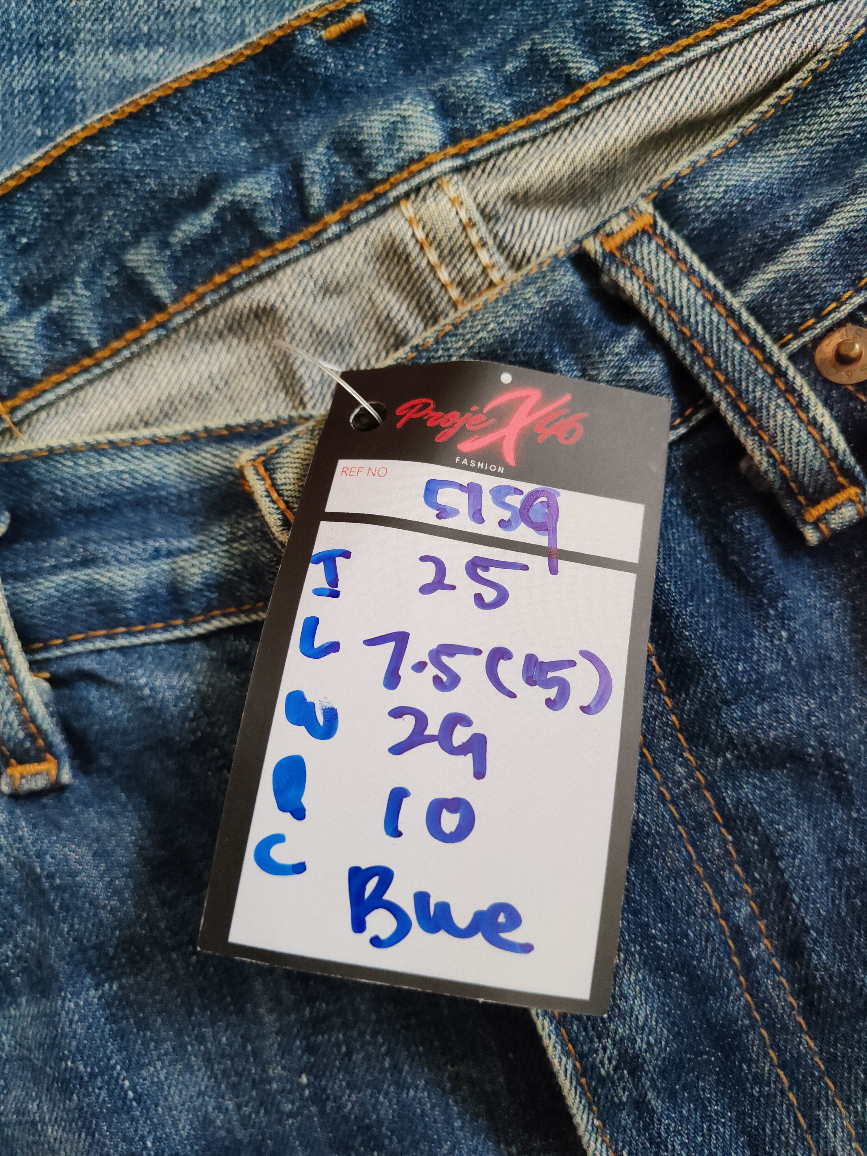 Levi's Levi's Blue Multi faded jeans Denim Pants #5159 Size US 30 / EU 46 - 15 Thumbnail