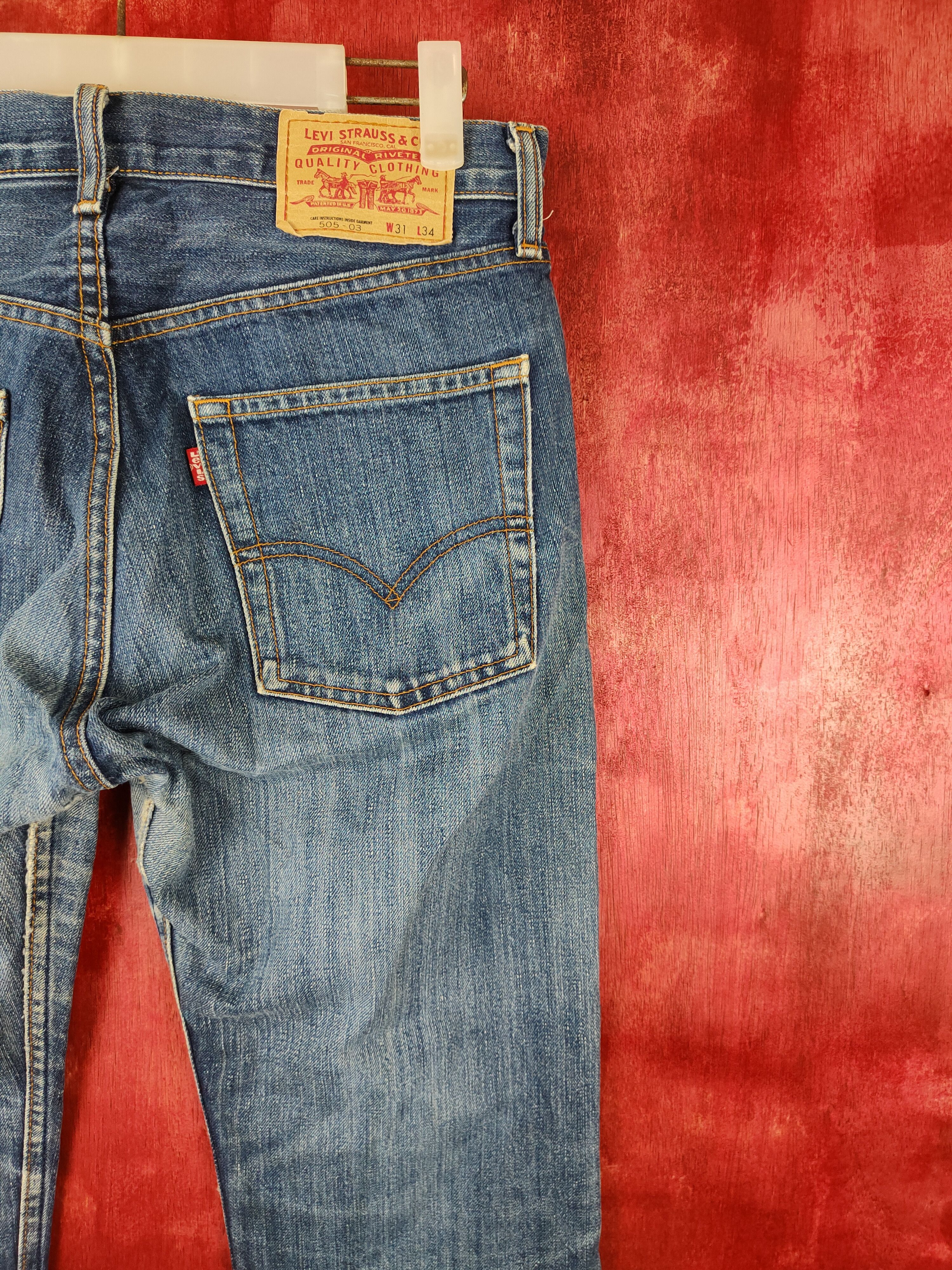 Levi's Levi's Blue Multi faded jeans Denim Pants #5159 Size US 30 / EU 46 - 11 Thumbnail