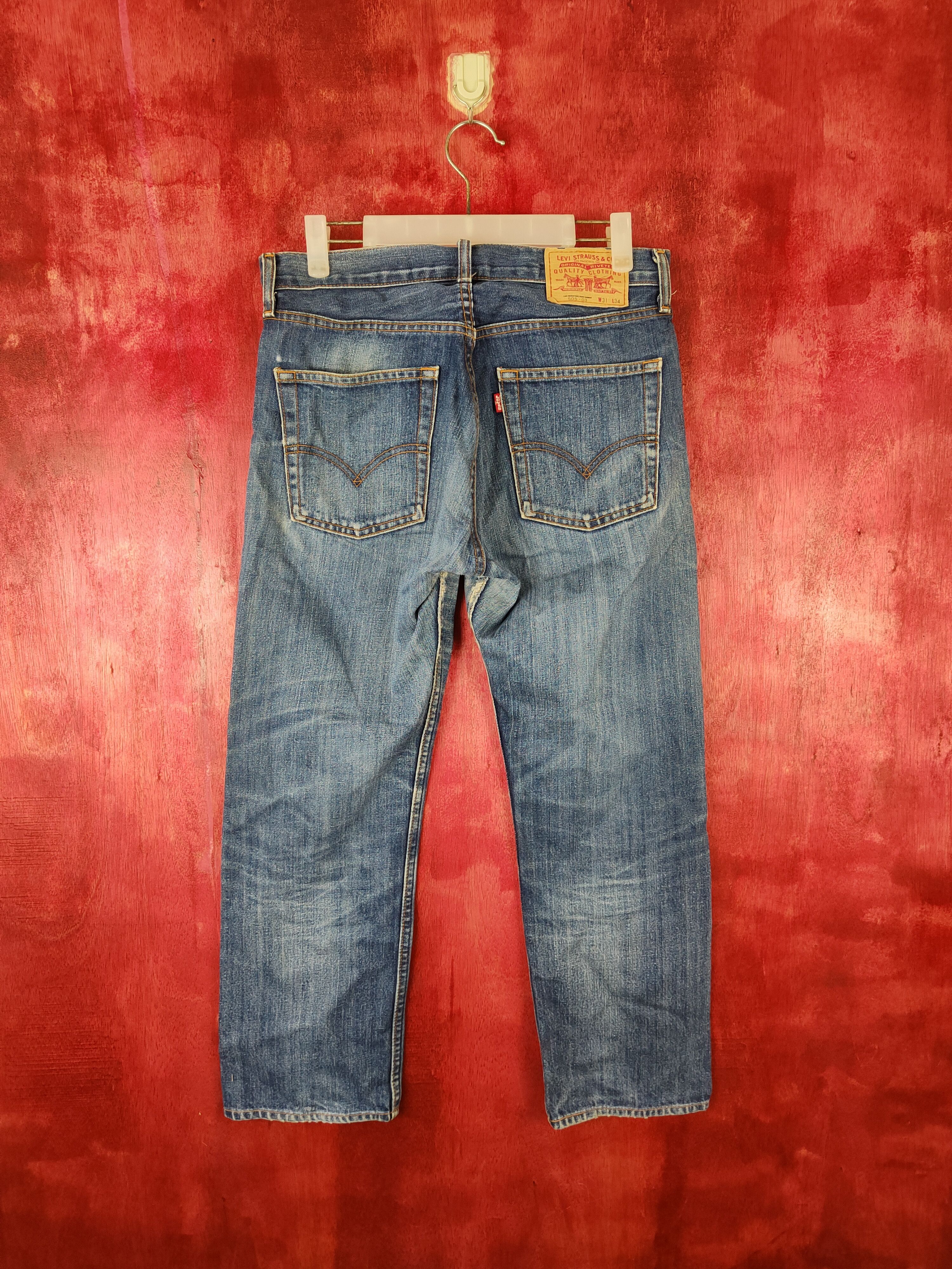 Levi's Levi's Blue Multi faded jeans Denim Pants #5159 Size US 30 / EU 46 - 7 Thumbnail