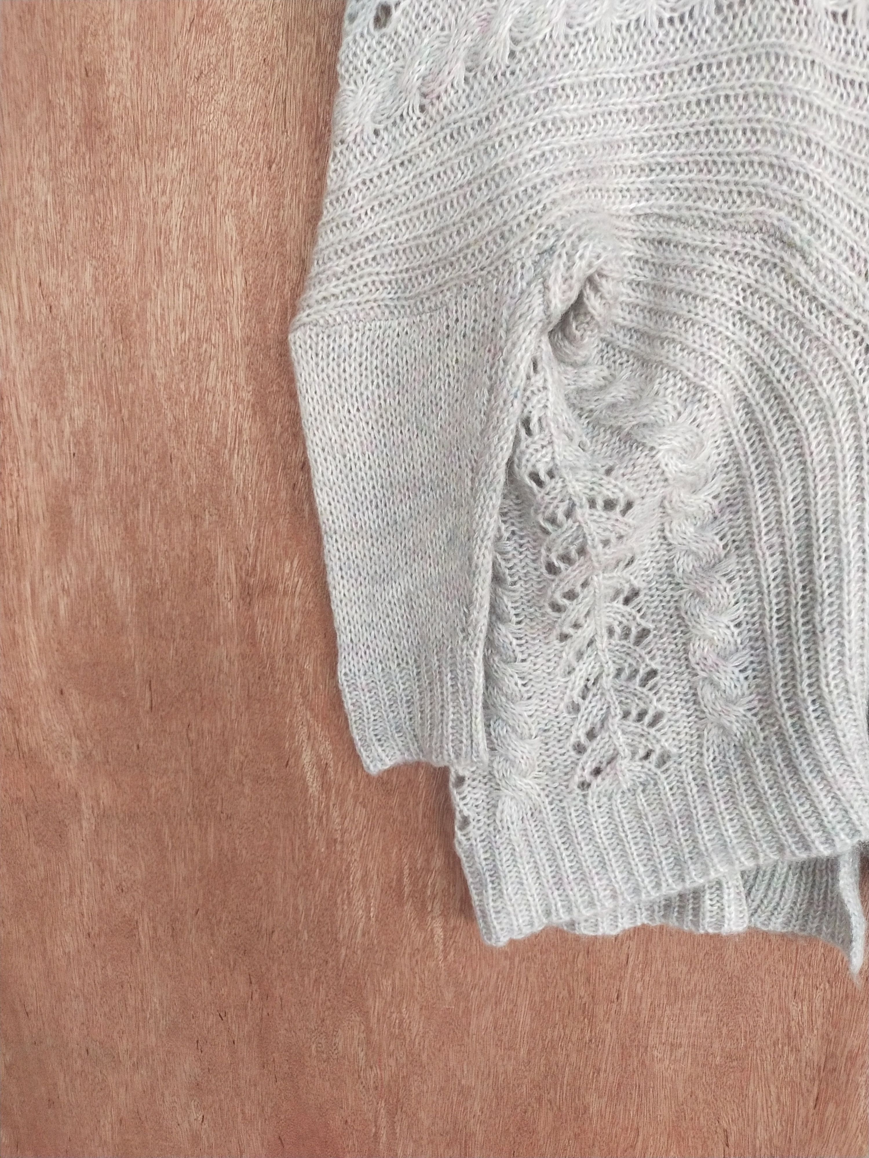Japanese Brand Earth Music&Ecology meshnet crochet knitwear cardigan #S014 Size US M / EU 48-50 / 2 - 9 Thumbnail