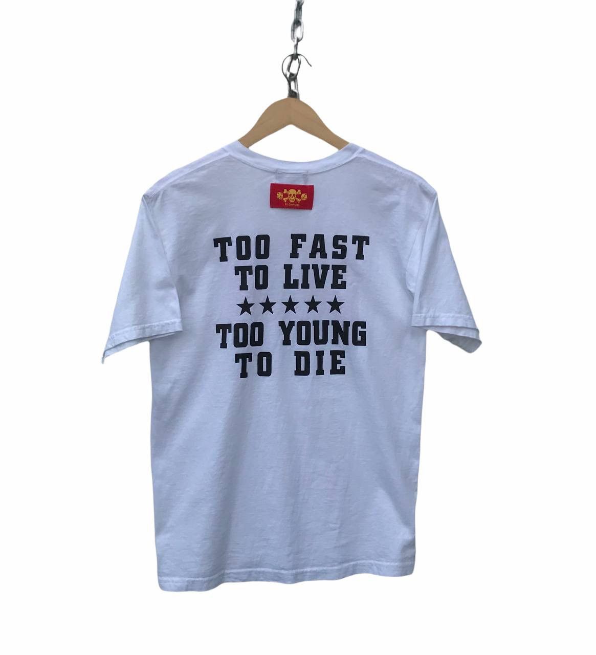 Japanese Brand Cream Soda To Fast To Young To Live To Die Skull Shirt Size US S / EU 44-46 / 1 - 4 Thumbnail