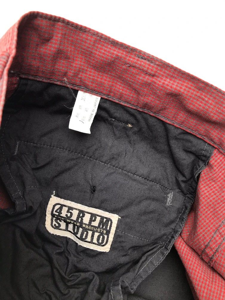 45rpm 45rpm Red Checked Casual Pants Japan Streetwear Size US 31 - 4 Thumbnail