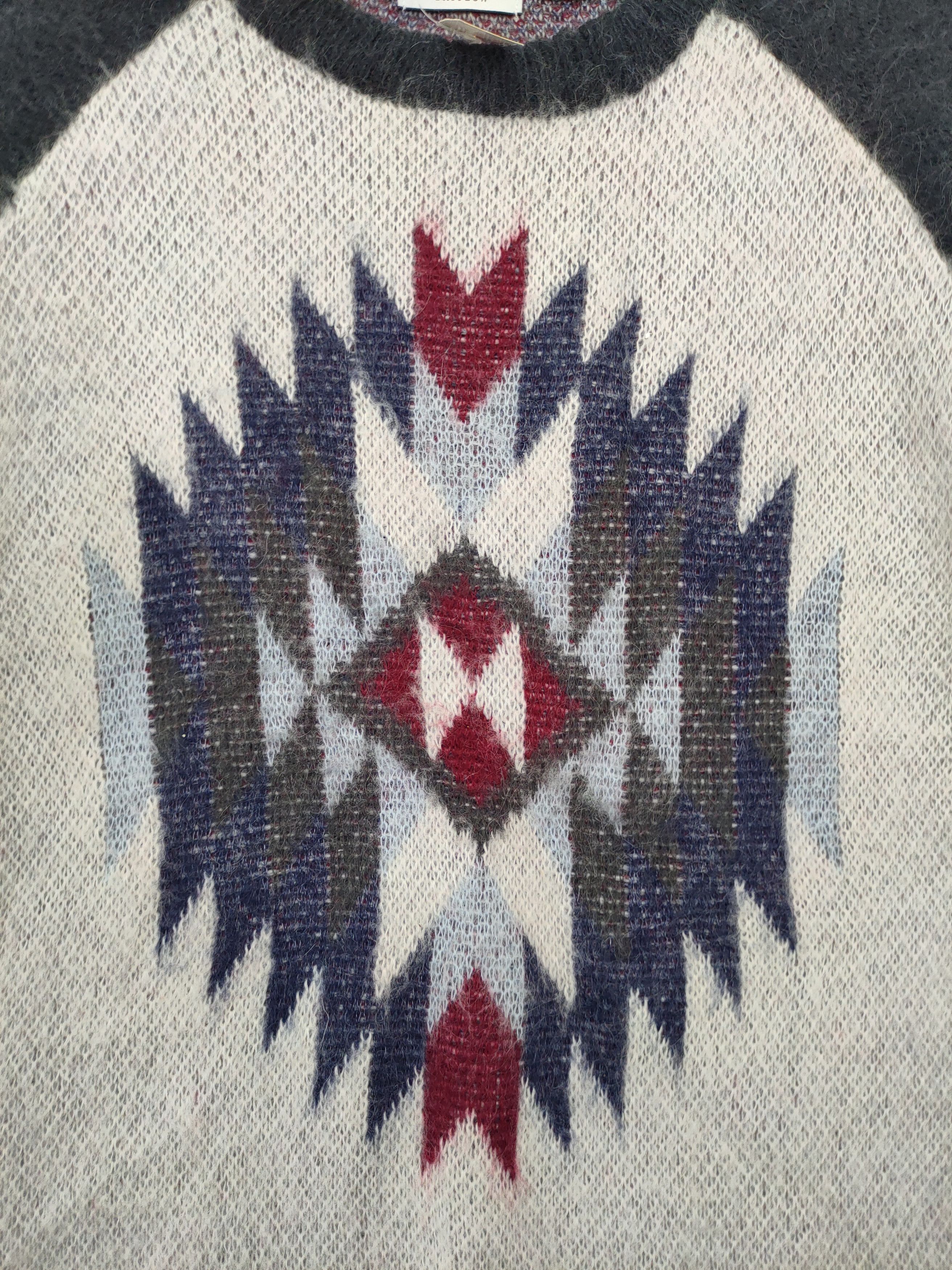 Homespun Knitwear DLL Bayflow knitwear mohair navajo vintage japan #46-188 Size US M / EU 48-50 / 2 - 4 Thumbnail