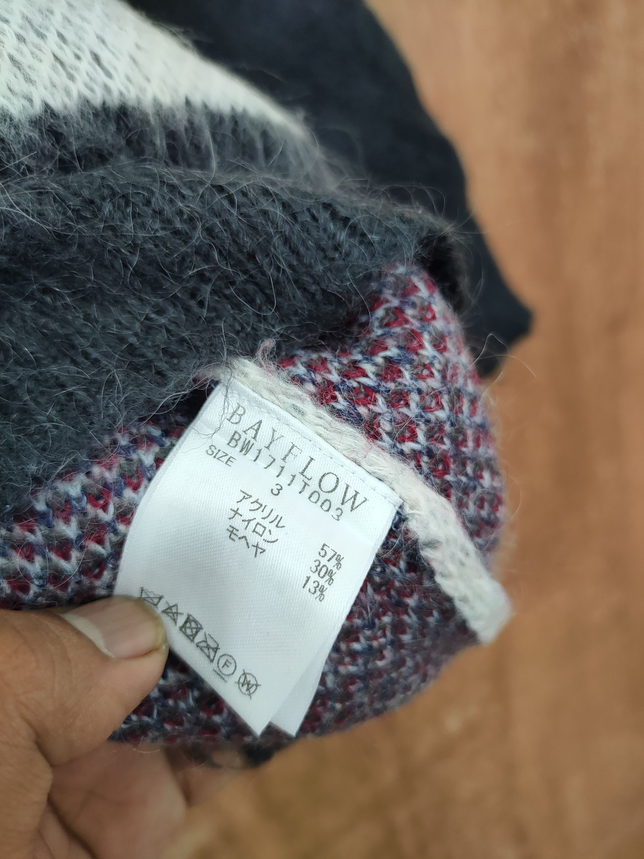 Homespun Knitwear DLL Bayflow knitwear mohair navajo vintage japan #46-188 Size US M / EU 48-50 / 2 - 7 Thumbnail