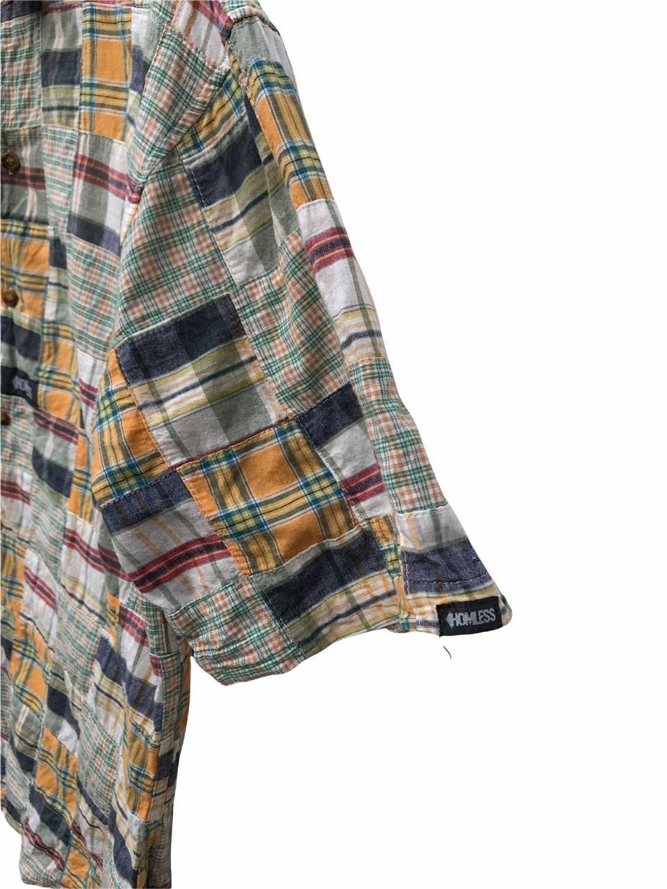 Japanese Brand Japanese Brand Homeless Patchwork Streetwear Shirt Size US L / EU 52-54 / 3 - 3 Thumbnail