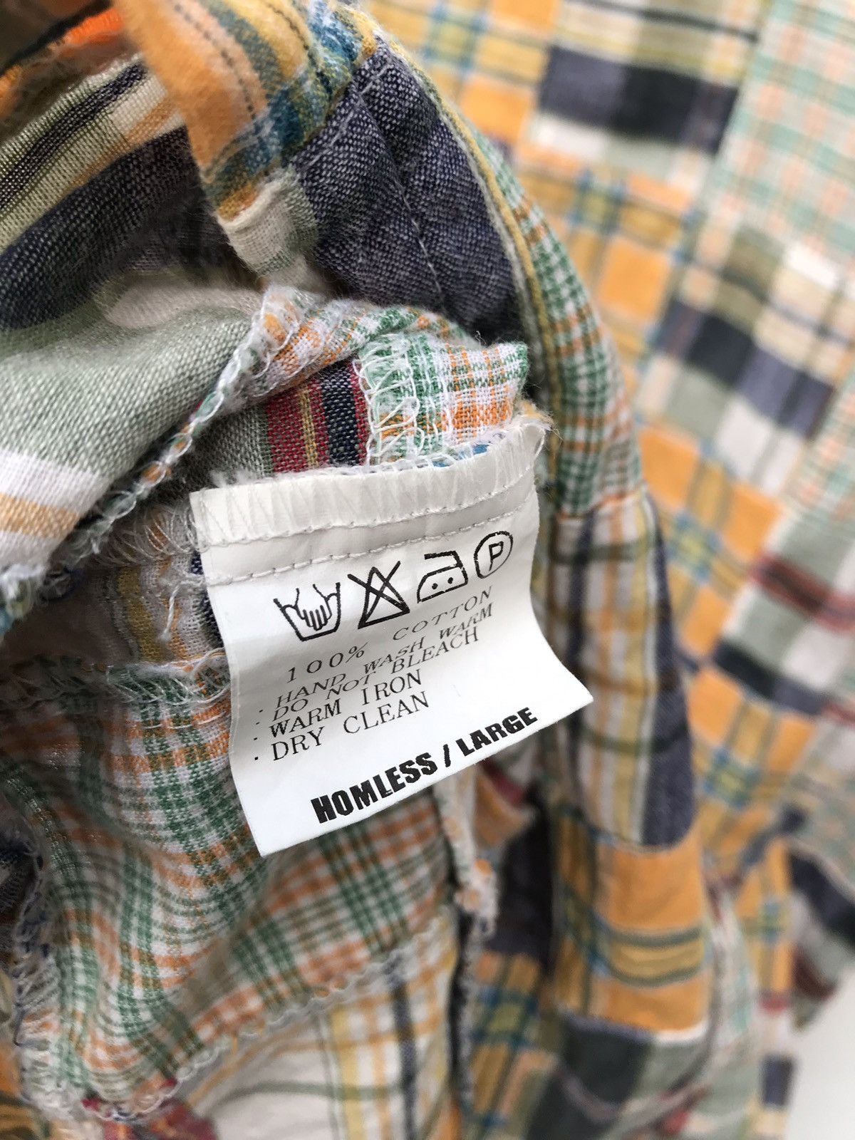 Japanese Brand Japanese Brand Homeless Patchwork Streetwear Shirt Size US L / EU 52-54 / 3 - 6 Thumbnail