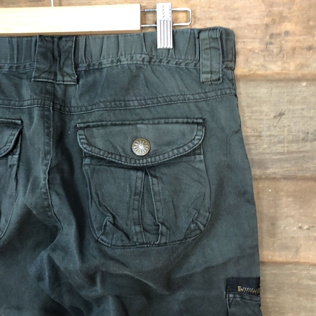 Japanese Brand DL Japanese Brand Black utility streetwear Cargo Pants #4038 Size 29" - 15 Thumbnail