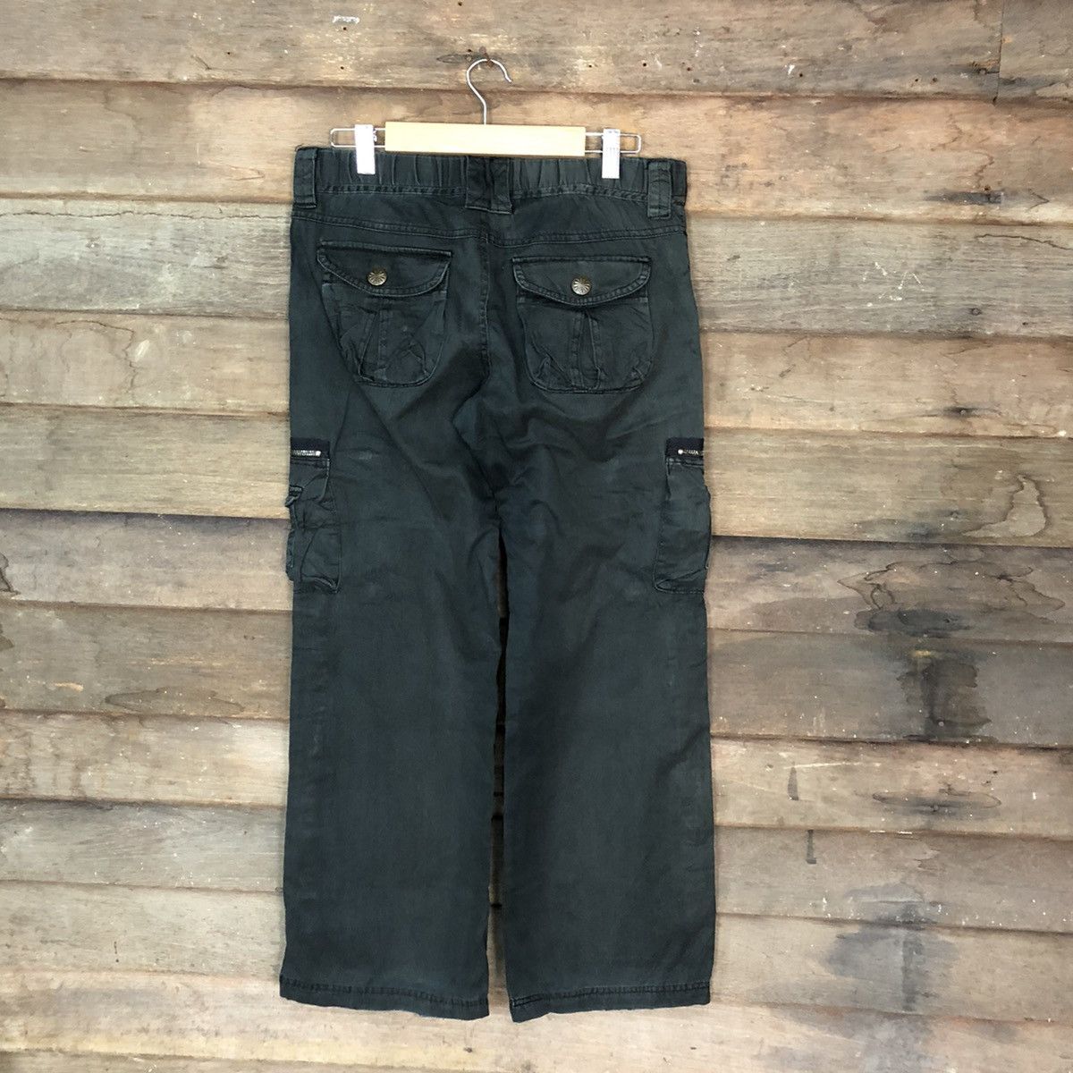 Japanese Brand DL Japanese Brand Black utility streetwear Cargo Pants #4038 Size 29" - 11 Thumbnail