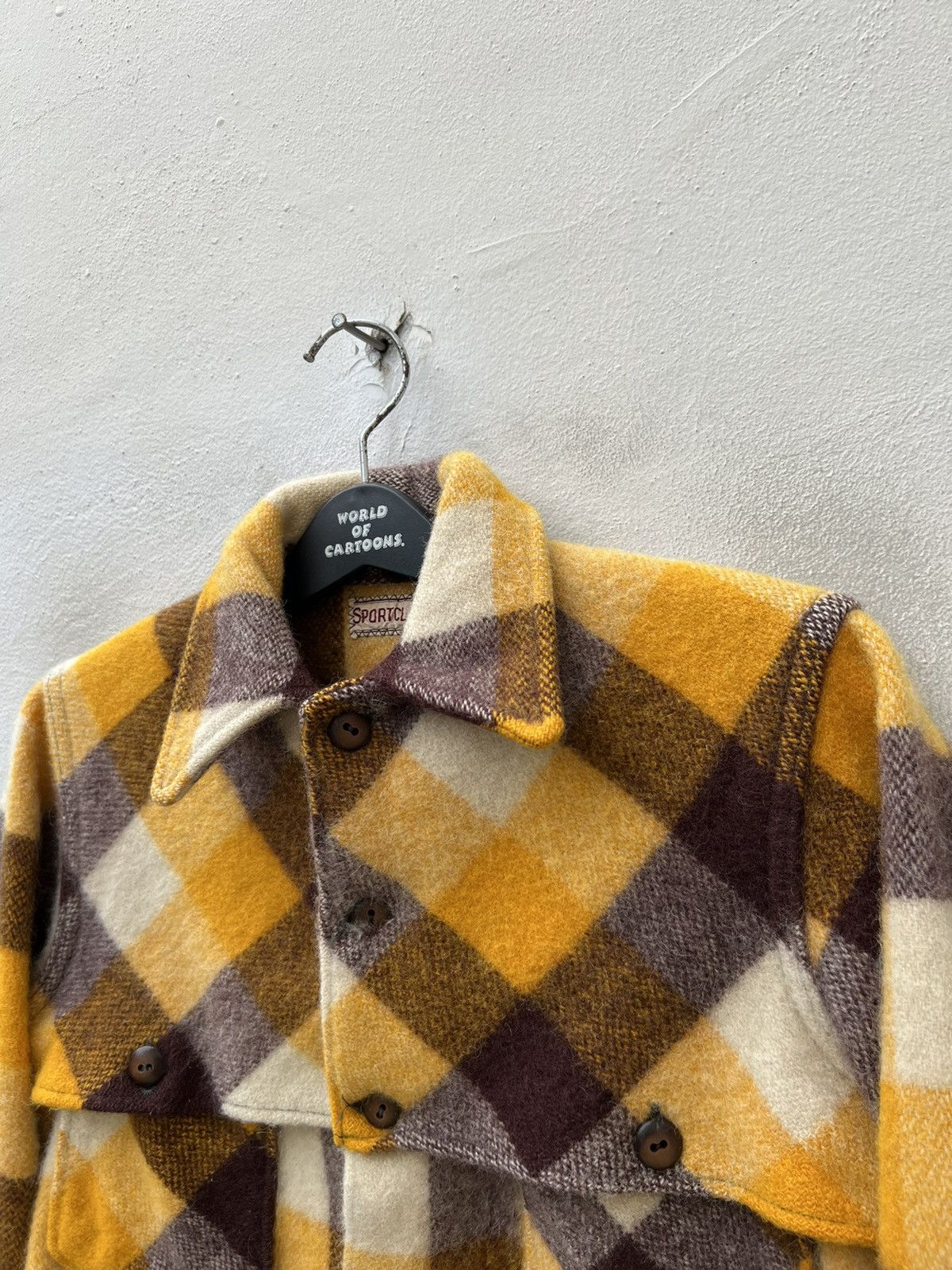Vintage Vintage 40s 50s SPORTCLAD Tartan Wool Button Jacket Size US S / EU 44-46 / 1 - 7 Thumbnail