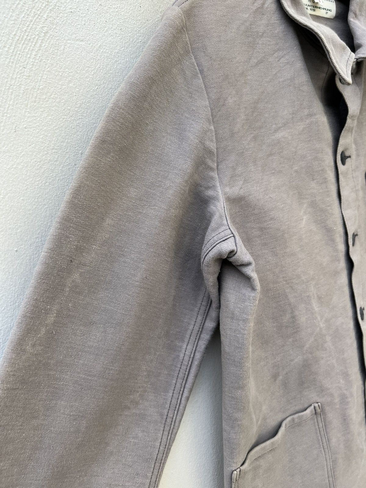 Vintage Vintage MOHR Sun Fade Dirty Mud Moleskin Cotton Chore Jacket Size US L / EU 52-54 / 3 - 13 Thumbnail