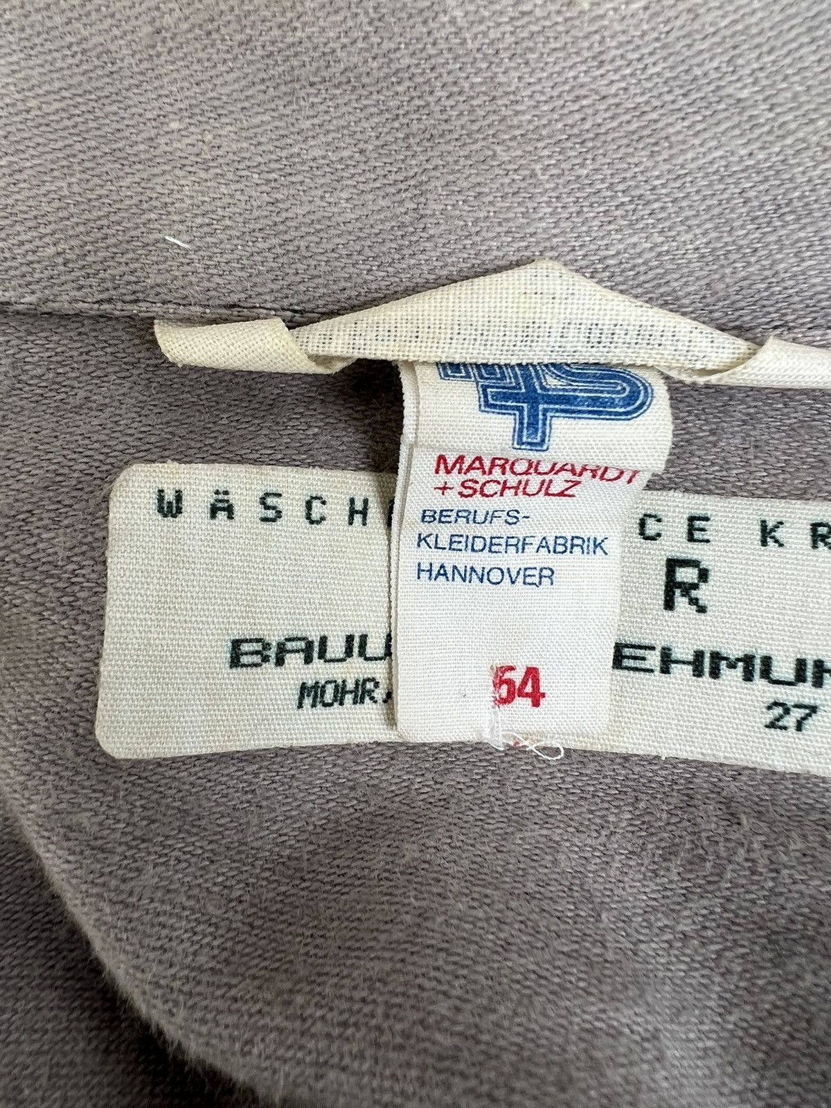 Vintage Vintage MOHR Sun Fade Dirty Mud Moleskin Cotton Chore Jacket Size US L / EU 52-54 / 3 - 25 Thumbnail
