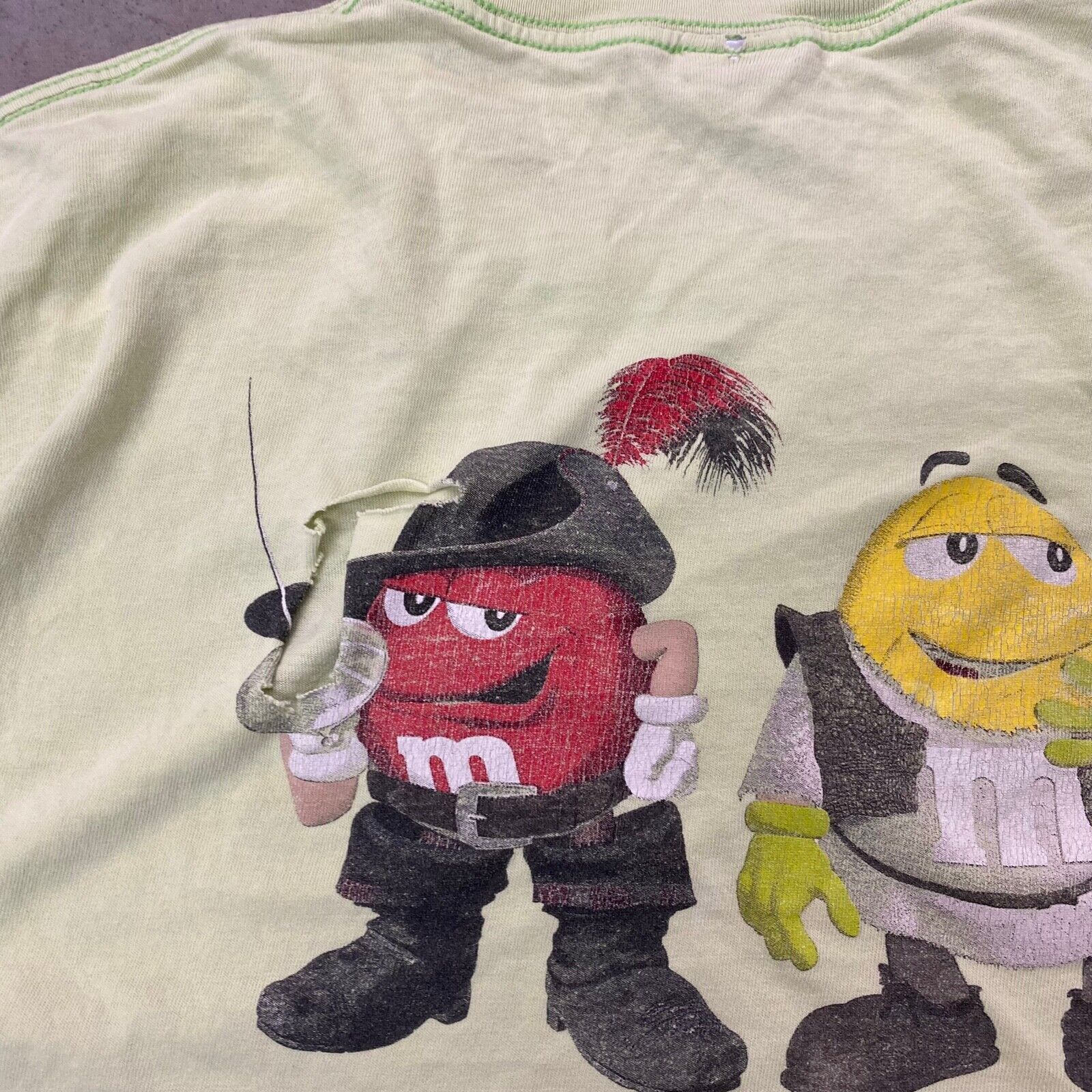 Vintage VTG Shrek M&M Candy Mint Green Promo Movie T Shirt Size US XL / EU 56 / 4 - 4 Thumbnail