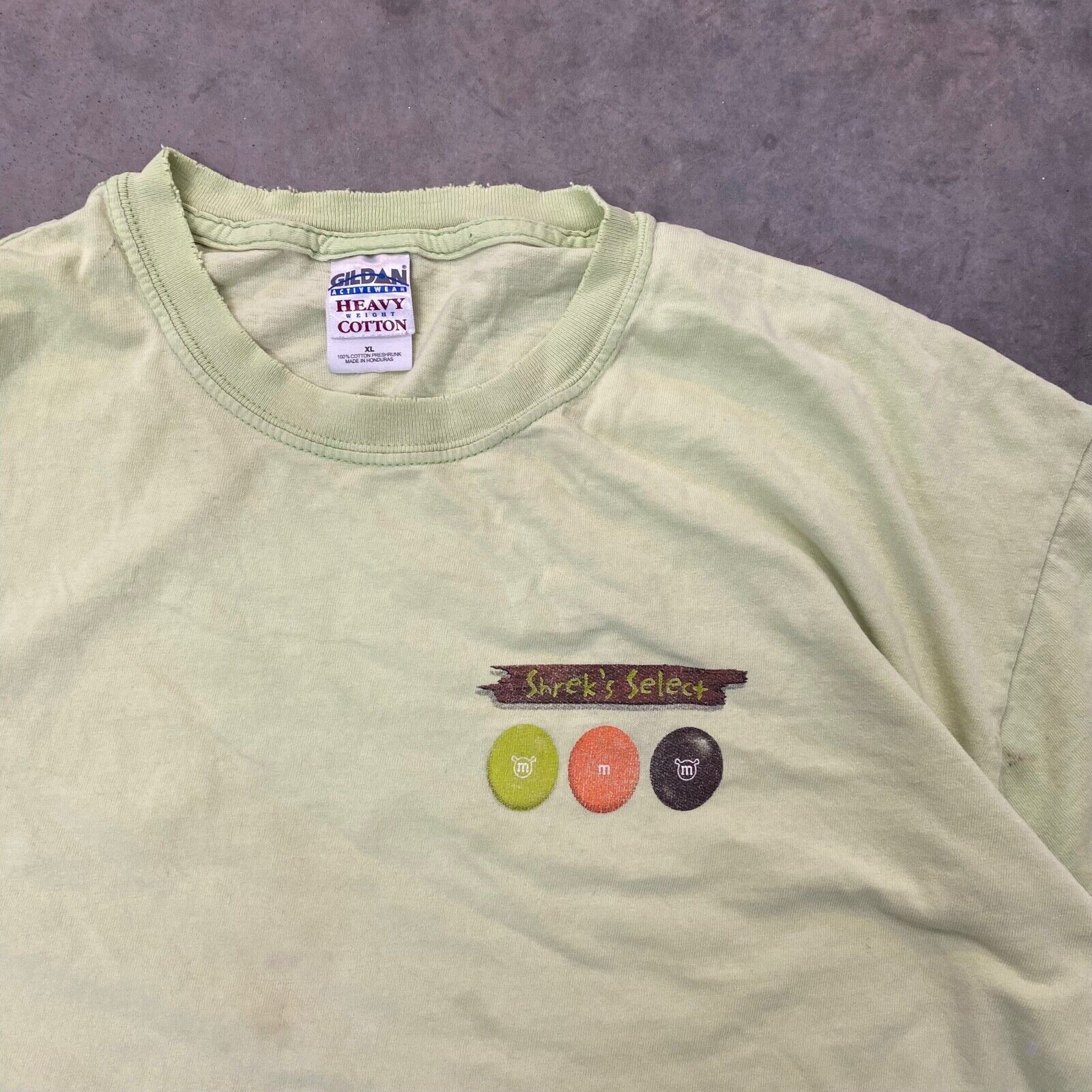 Vintage VTG Shrek M&M Candy Mint Green Promo Movie T Shirt Size US XL / EU 56 / 4 - 3 Thumbnail