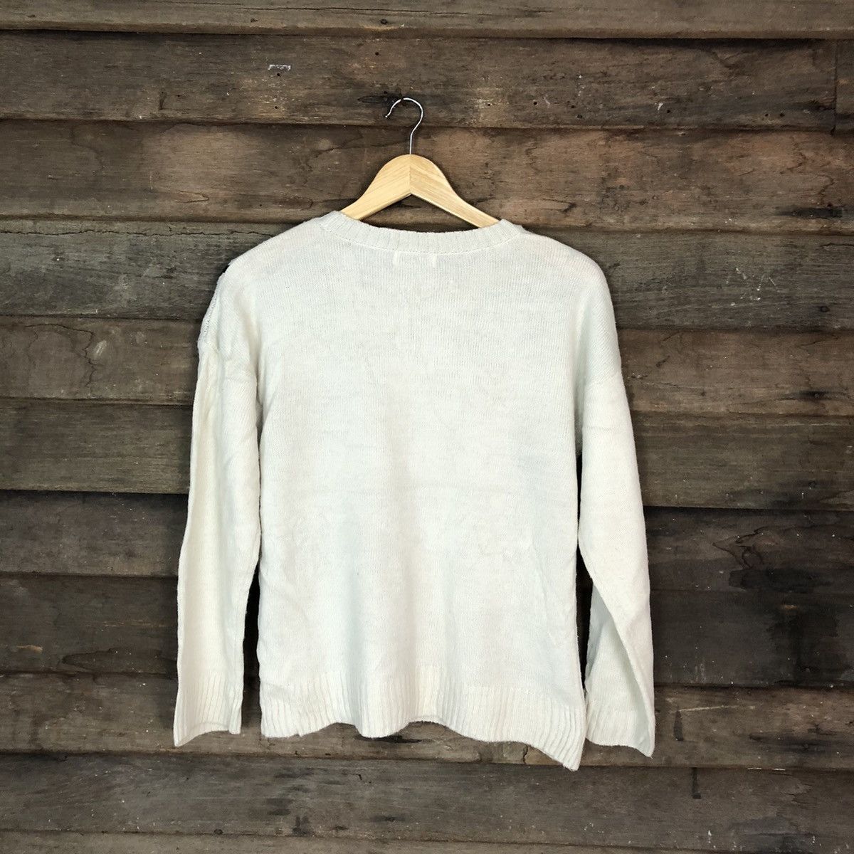 Homespun Knitwear × Japanese Brand Hypen World Gallery Star White Knitwear #6818 Size US S / EU 44-46 / 1 - 9 Thumbnail