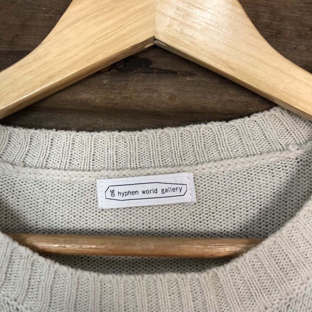 Homespun Knitwear × Japanese Brand Hypen World Gallery Star White Knitwear #6818 Size US S / EU 44-46 / 1 - 7 Thumbnail