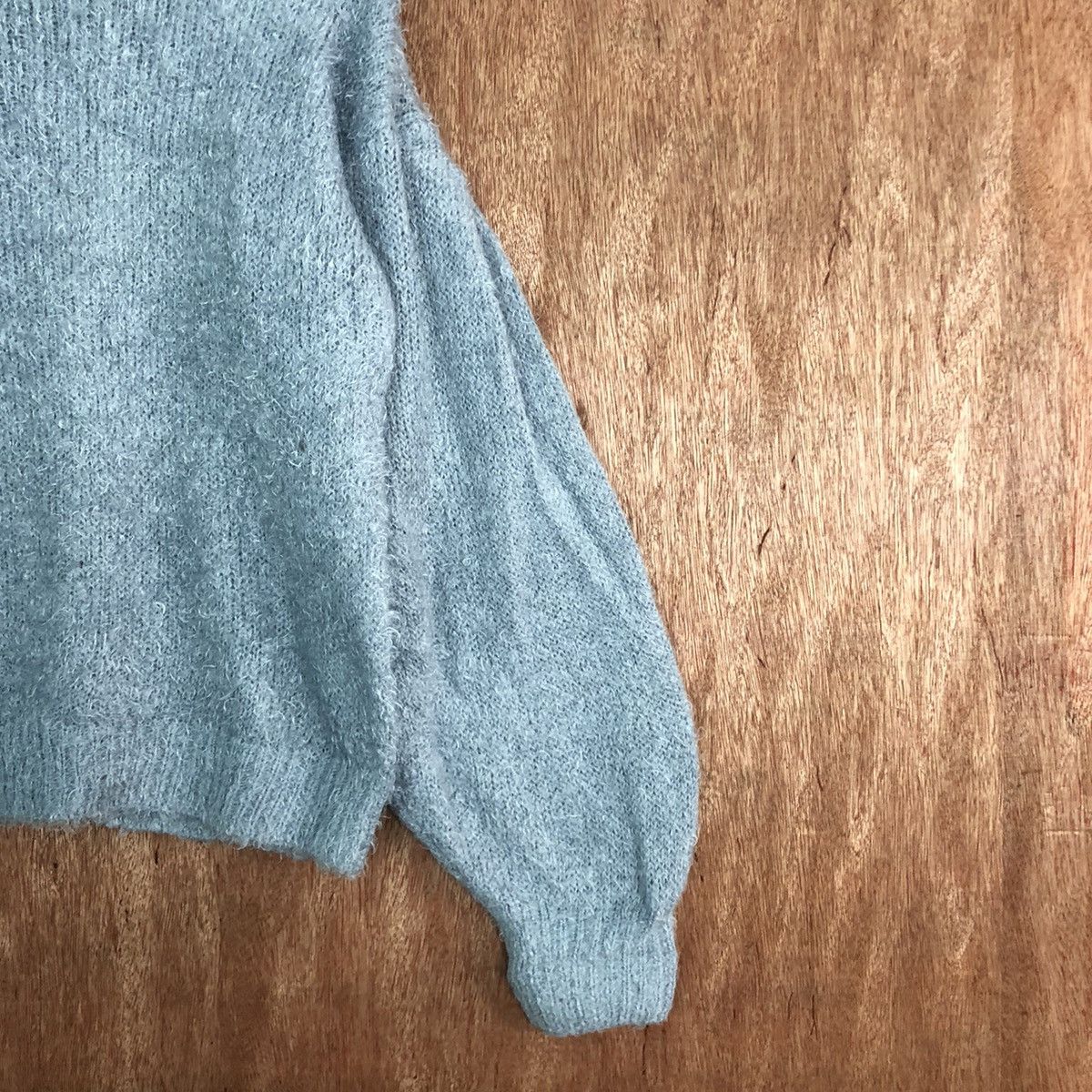 Japanese Brand Japan GU Blue fur Mohair Shag Shaggy Knitwear #c421 Size M / US 6-8 / IT 42-44 - 5 Thumbnail