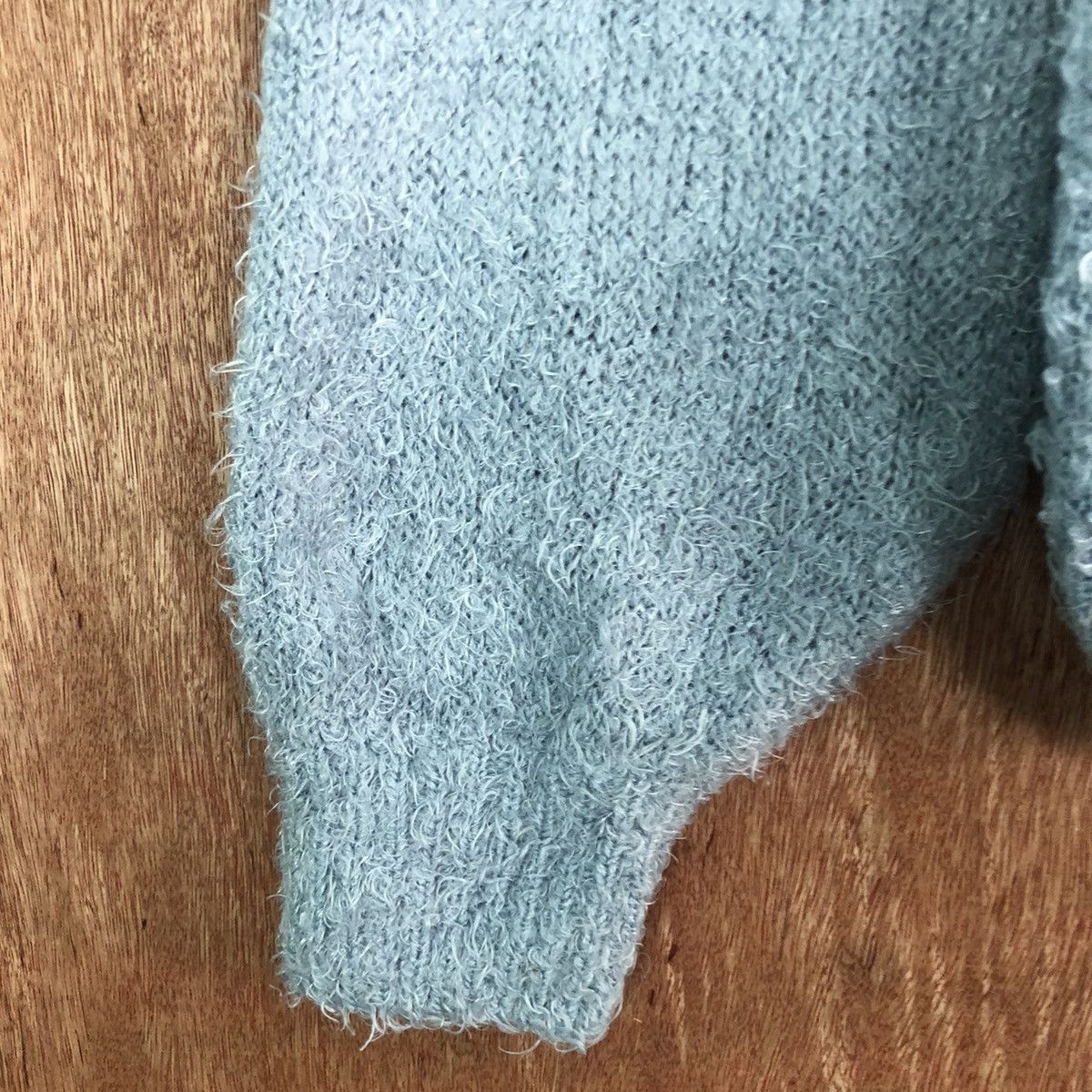 Japanese Brand Japan GU Blue fur Mohair Shag Shaggy Knitwear #c421 Size M / US 6-8 / IT 42-44 - 6 Thumbnail
