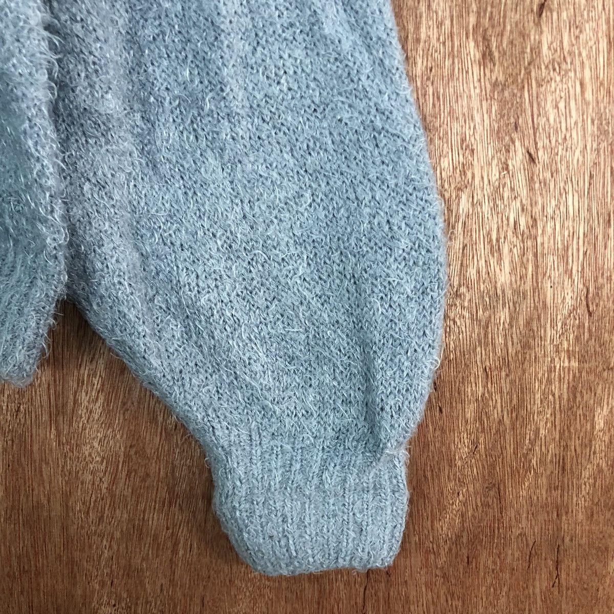 Japanese Brand Japan GU Blue fur Mohair Shag Shaggy Knitwear #c421 Size M / US 6-8 / IT 42-44 - 4 Thumbnail
