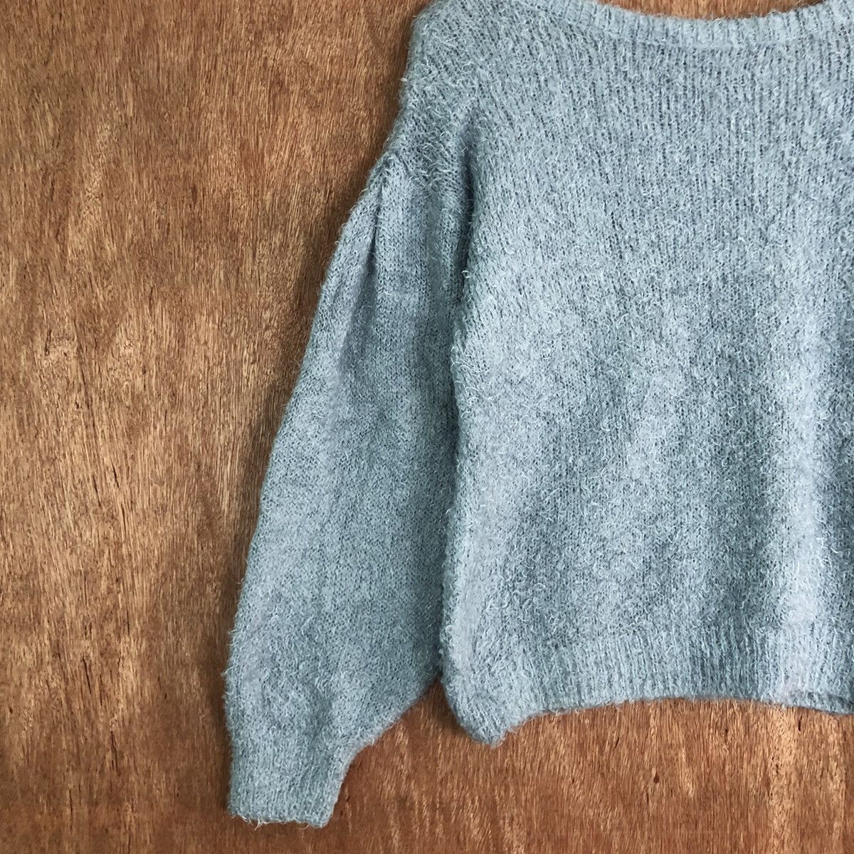 Japanese Brand Japan GU Blue fur Mohair Shag Shaggy Knitwear #c421 Size M / US 6-8 / IT 42-44 - 7 Thumbnail