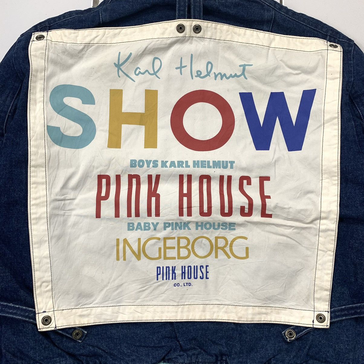 Issey Miyake Rare Karl helmut Pink house denim bomber jacket Size US M / EU 48-50 / 2 - 11 Thumbnail