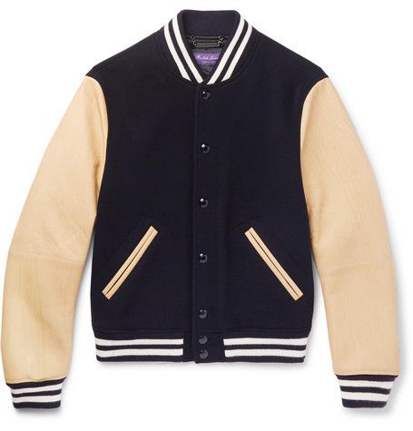 Ralph Lauren Purple Label 4395USD IVY STYLE Letterman Varsity Jacket ...