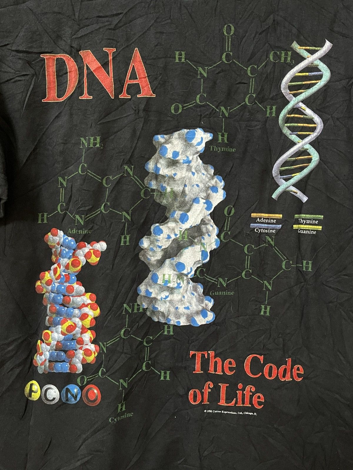 Arts & Science 💥Vintage 1998 DNA "The Code Of Life"💥 Size US M / EU 48-50 / 2 - 2 Thumbnail