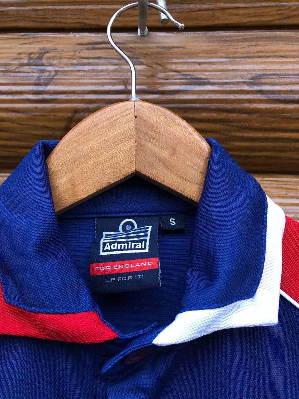 Vintage Admiral Soccer Jersey England Vodafone Soccer Futbol Polo Size US S / EU 44-46 / 1 - 5 Thumbnail