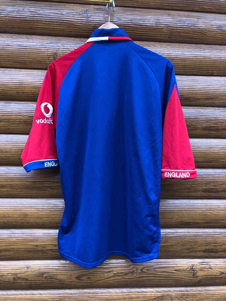 Vintage Admiral Soccer Jersey England Vodafone Soccer Futbol Polo Size US S / EU 44-46 / 1 - 3 Thumbnail