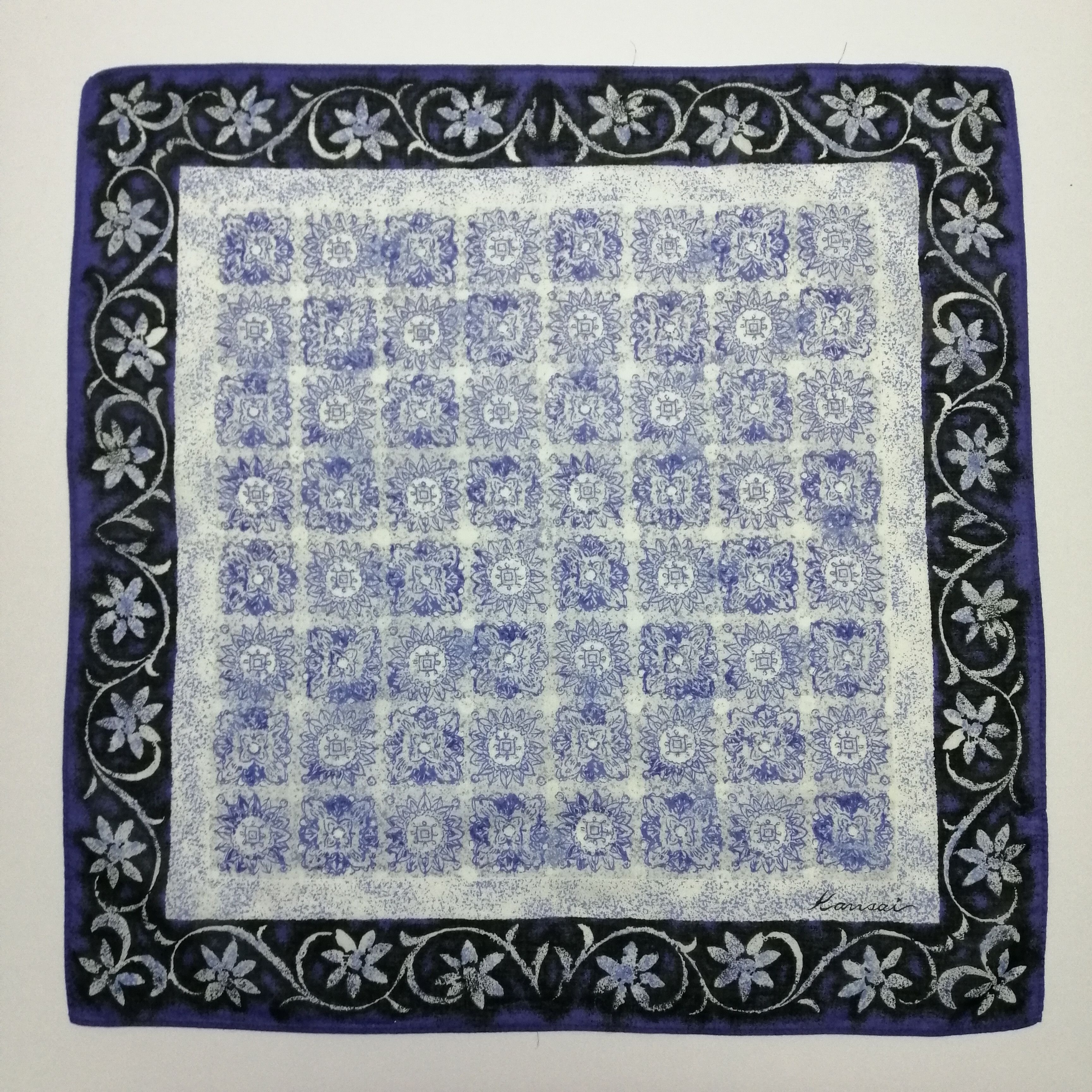Kansai Yamamoto × Vintage Kansai Yamamoto Handkerchief/Neckerchief/Bandana-KD1120 Size ONE SIZE - 2 Thumbnail