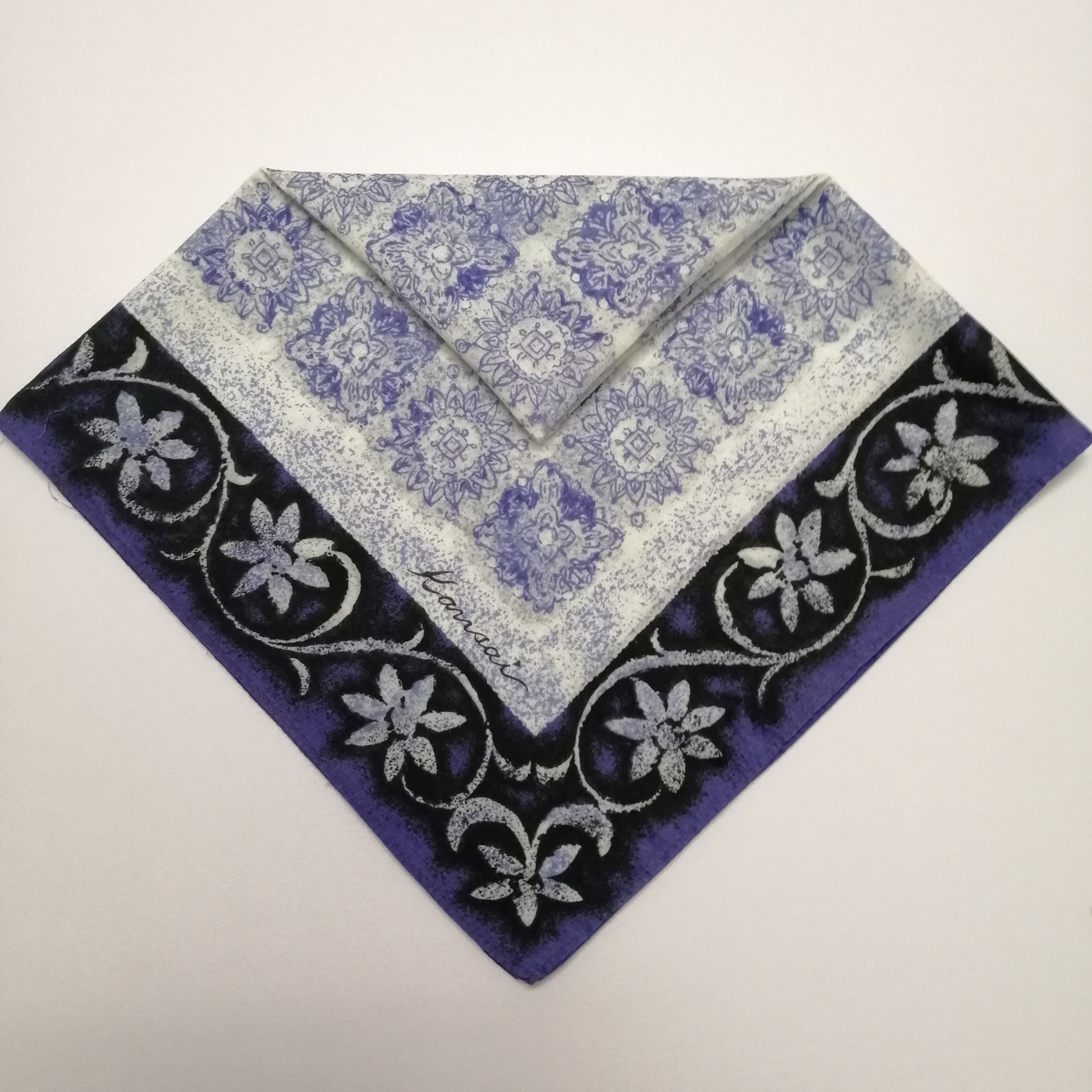 Kansai Yamamoto × Vintage Kansai Yamamoto Handkerchief/Neckerchief/Bandana-KD1120 Size ONE SIZE - 4 Thumbnail