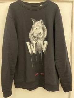 入手困難！Off White Wolf CREWNECK! Sサイズ！袖丈長袖