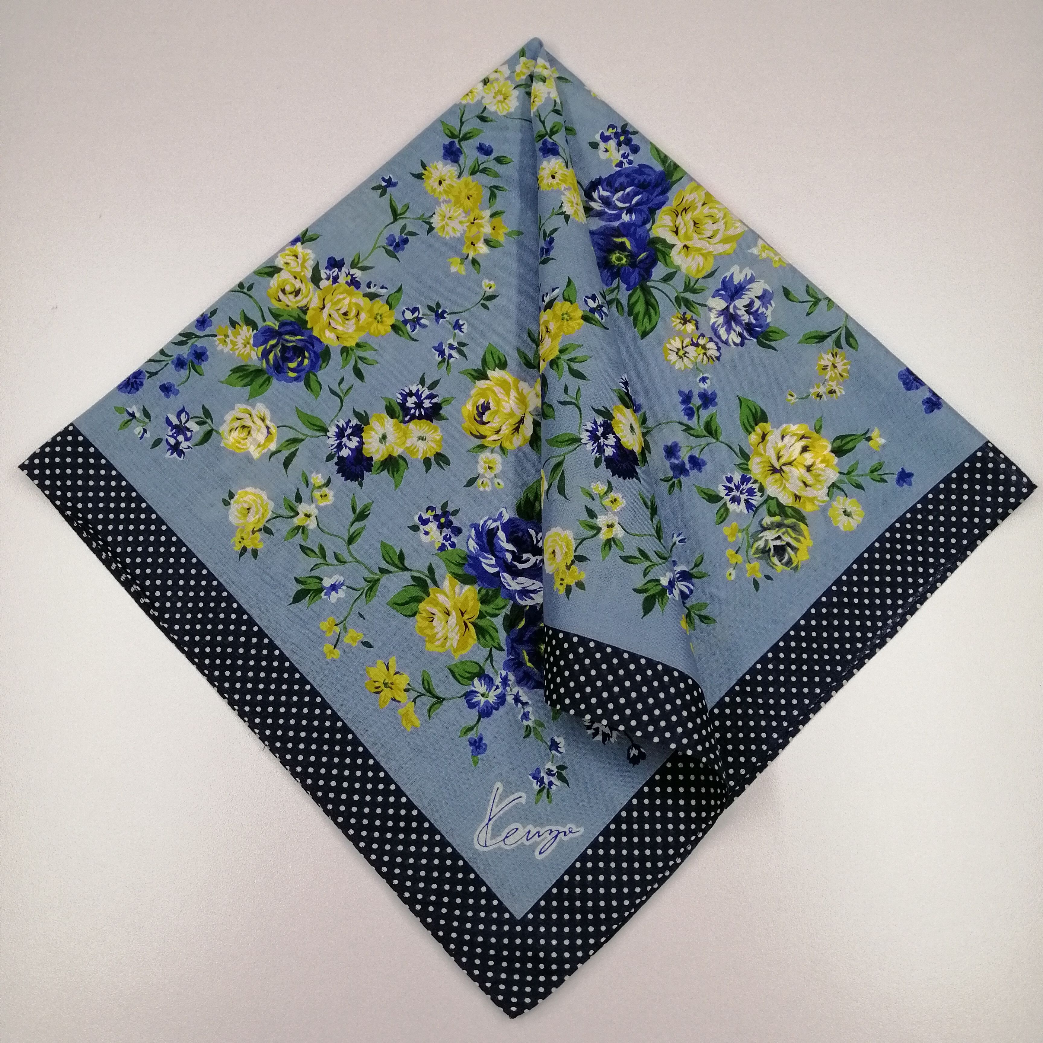 Kenzo × Vintage Kenzo Handkerchief/Neckerchief/Bandanas-KD1072 Size ONE SIZE - 1 Thumbnail