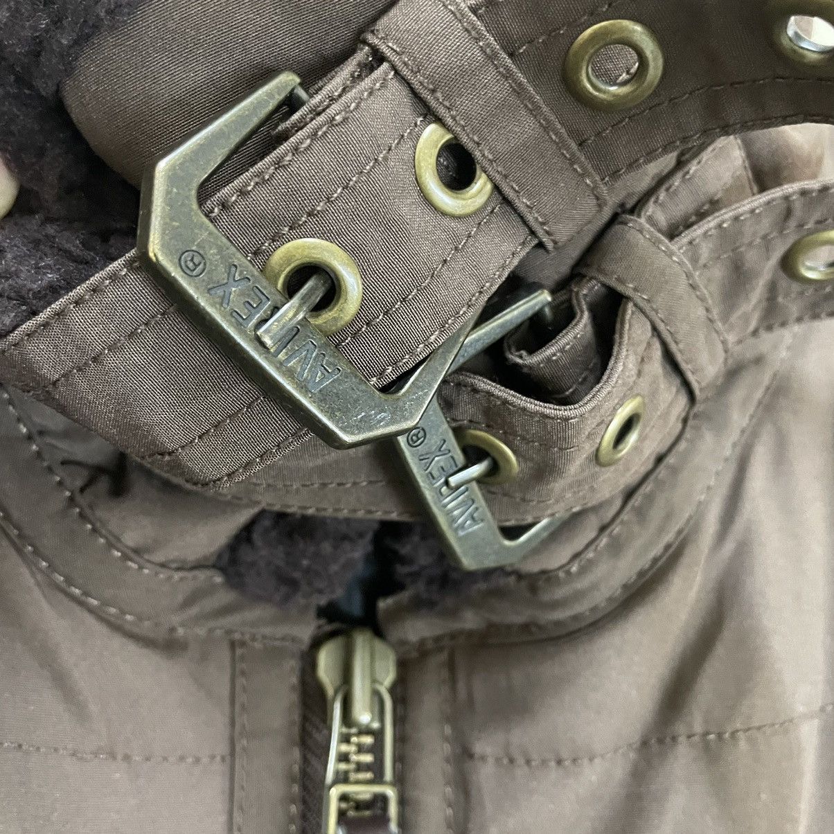 Avirex × Flight Club 💥 AVIREX AVIATOR SHERPA QUILTED WINTER JACKET Size US M / EU 48-50 / 2 - 11 Thumbnail