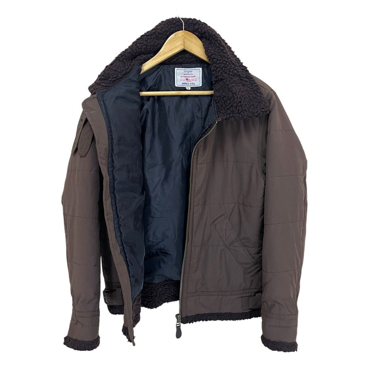 Avirex × Flight Club 💥 AVIREX AVIATOR SHERPA QUILTED WINTER JACKET Size US M / EU 48-50 / 2 - 8 Thumbnail