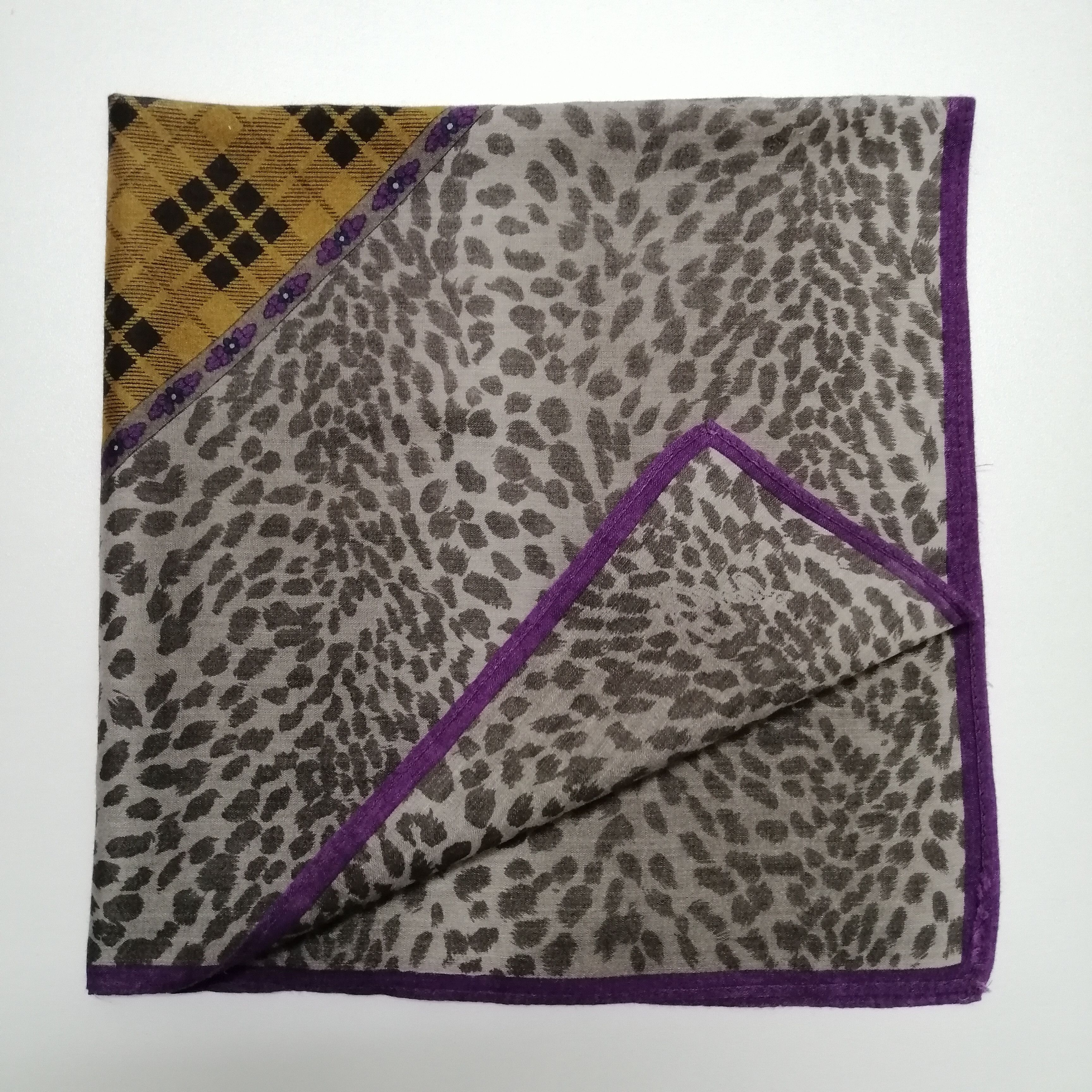 Kenzo × Vintage Kenzo Handkerchief/Neckerchief/Bandana-KD1124 Size ONE SIZE - 4 Thumbnail