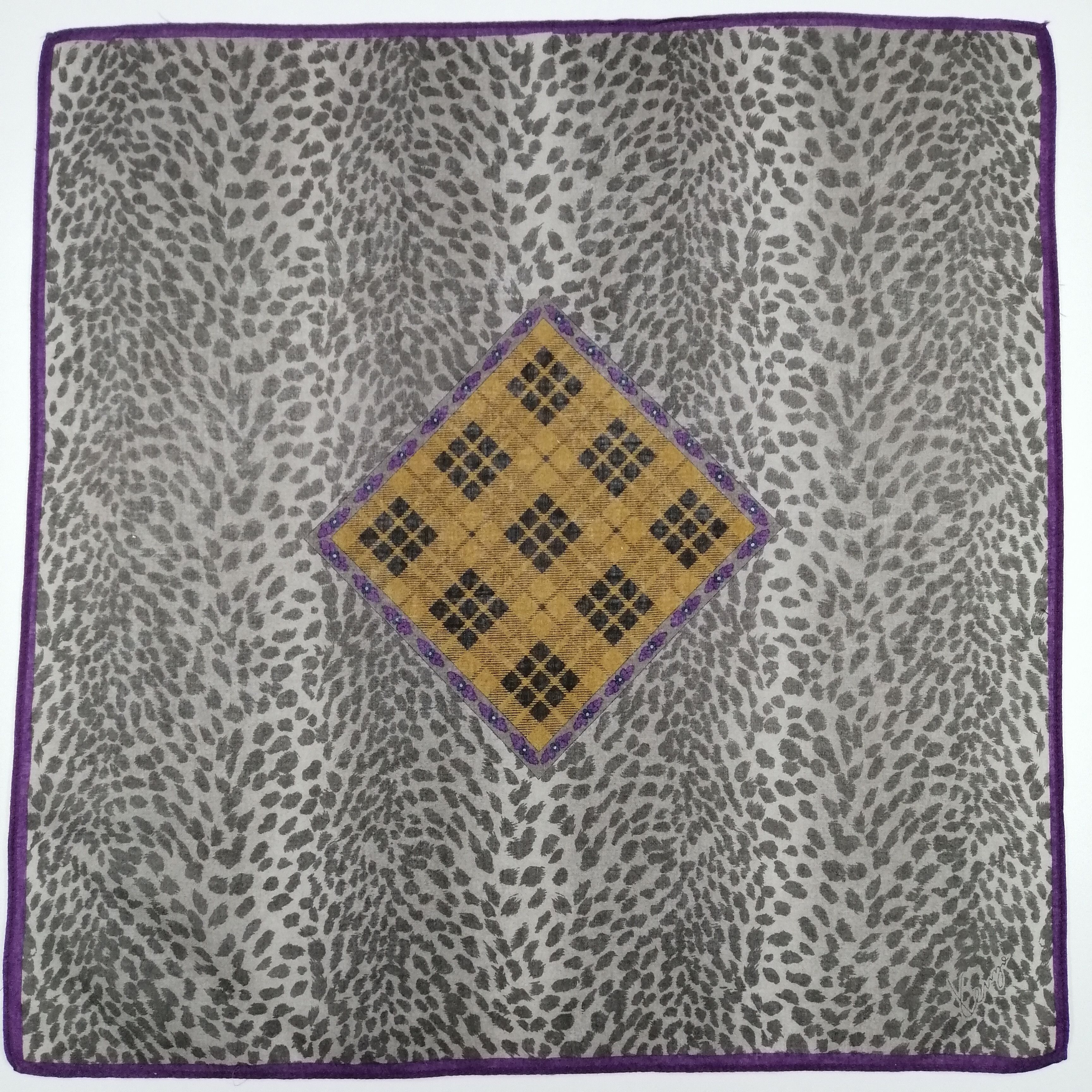Kenzo × Vintage Kenzo Handkerchief/Neckerchief/Bandana-KD1124 Size ONE SIZE - 2 Thumbnail