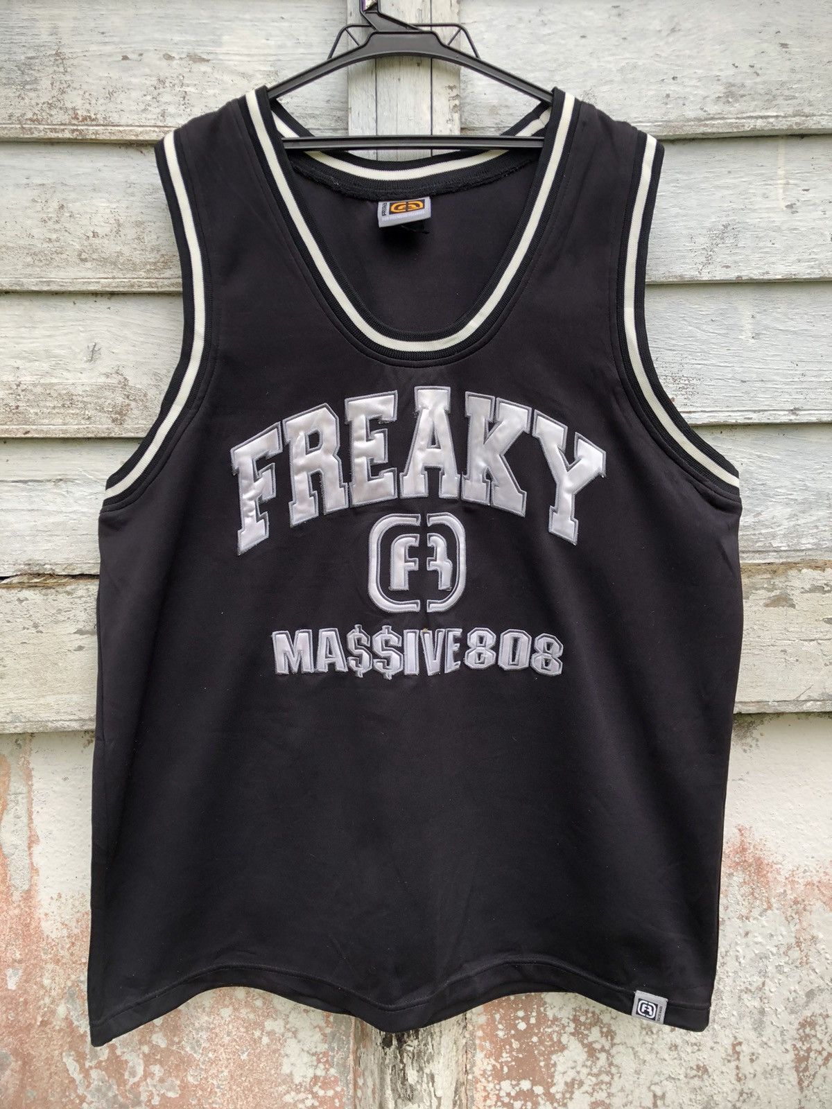 Vintage FREAKY MASSIVE Big Logo Zipper Hoodies Sweatshirts