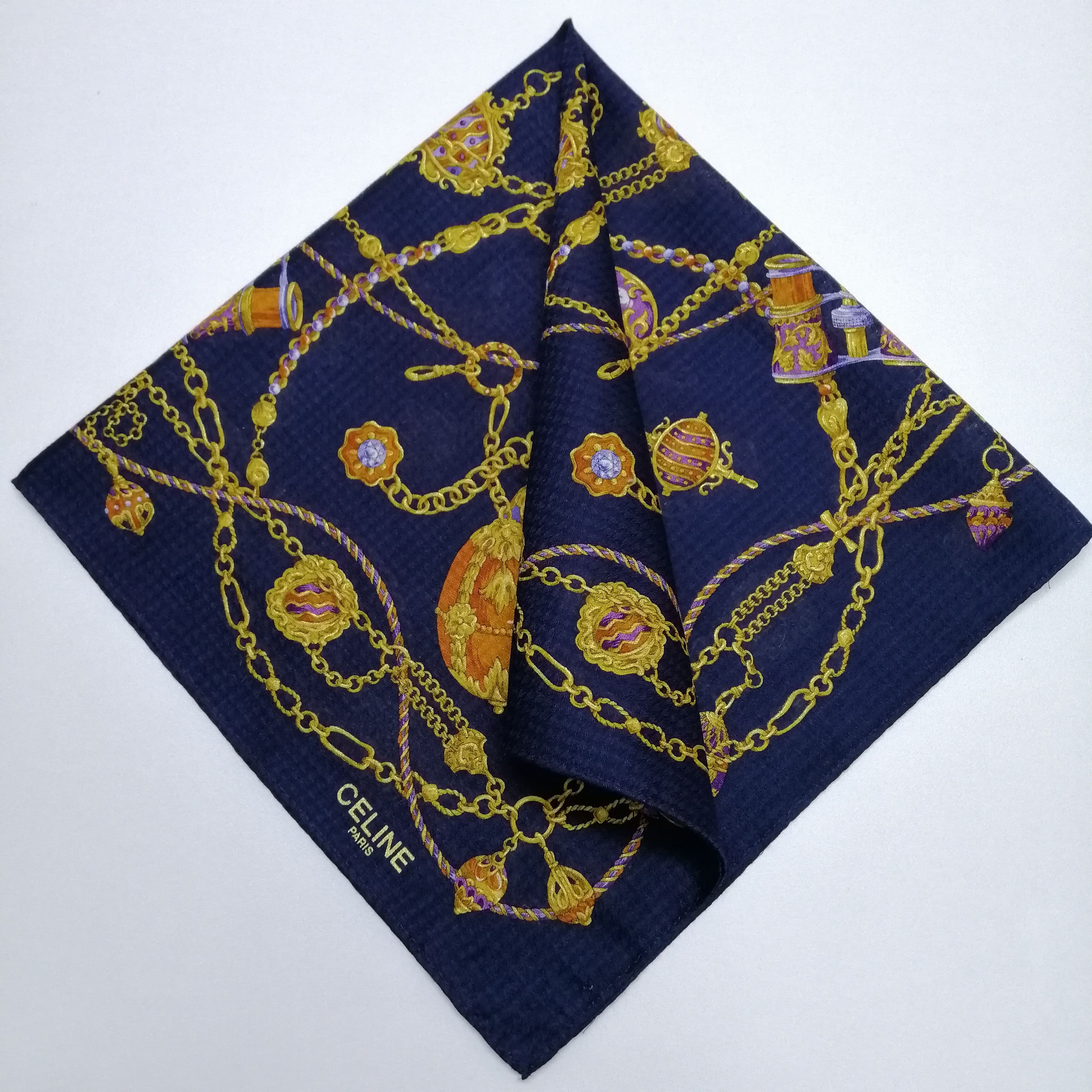 Celine Celine Paris Handkerchief/Neckerchief/Bandana-KD1151 Size ONE SIZE - 1 Thumbnail