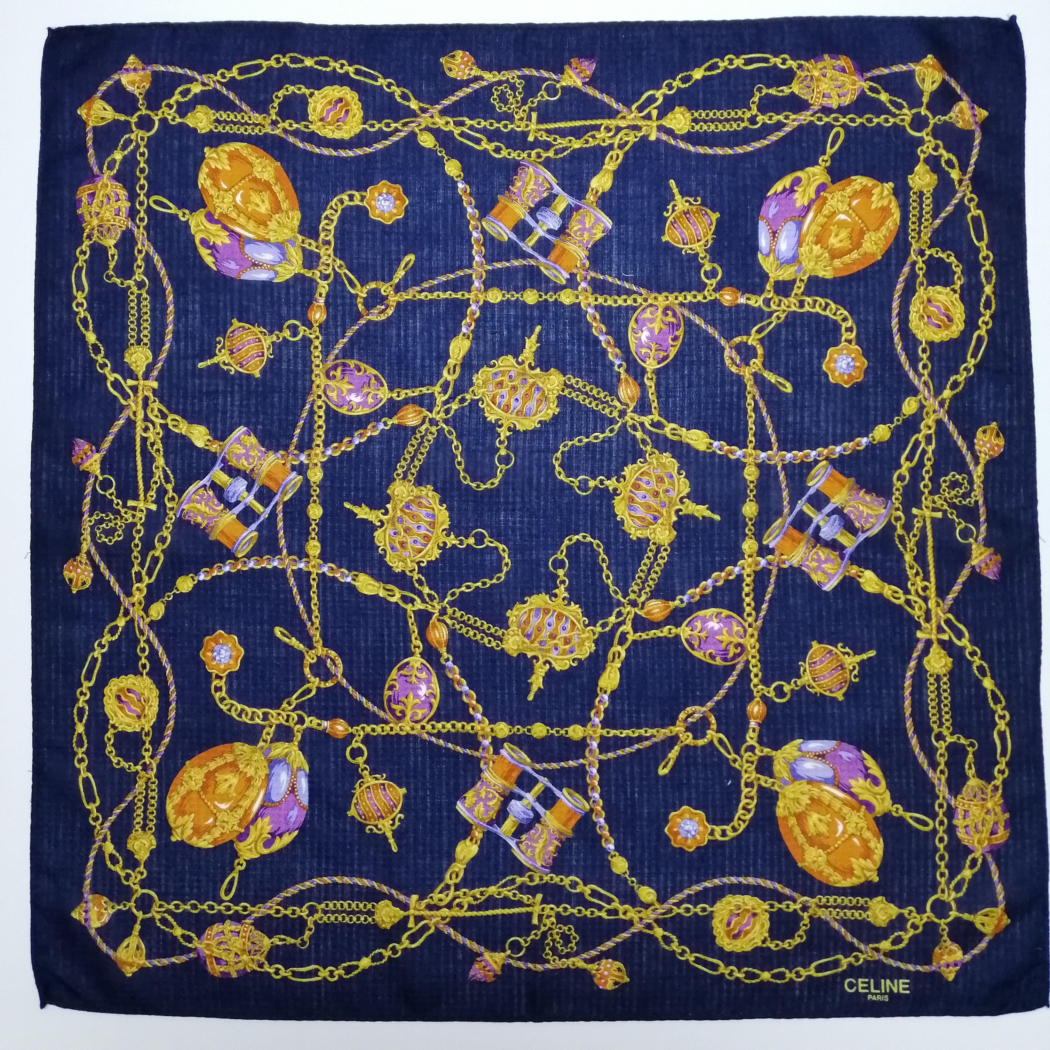 Celine Celine Paris Handkerchief/Neckerchief/Bandana-KD1151 Size ONE SIZE - 2 Thumbnail